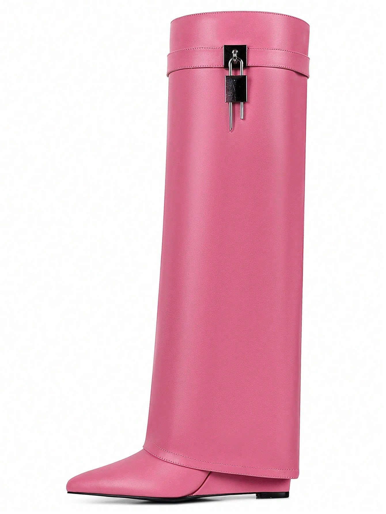 In Pink Women Knee-High Boots