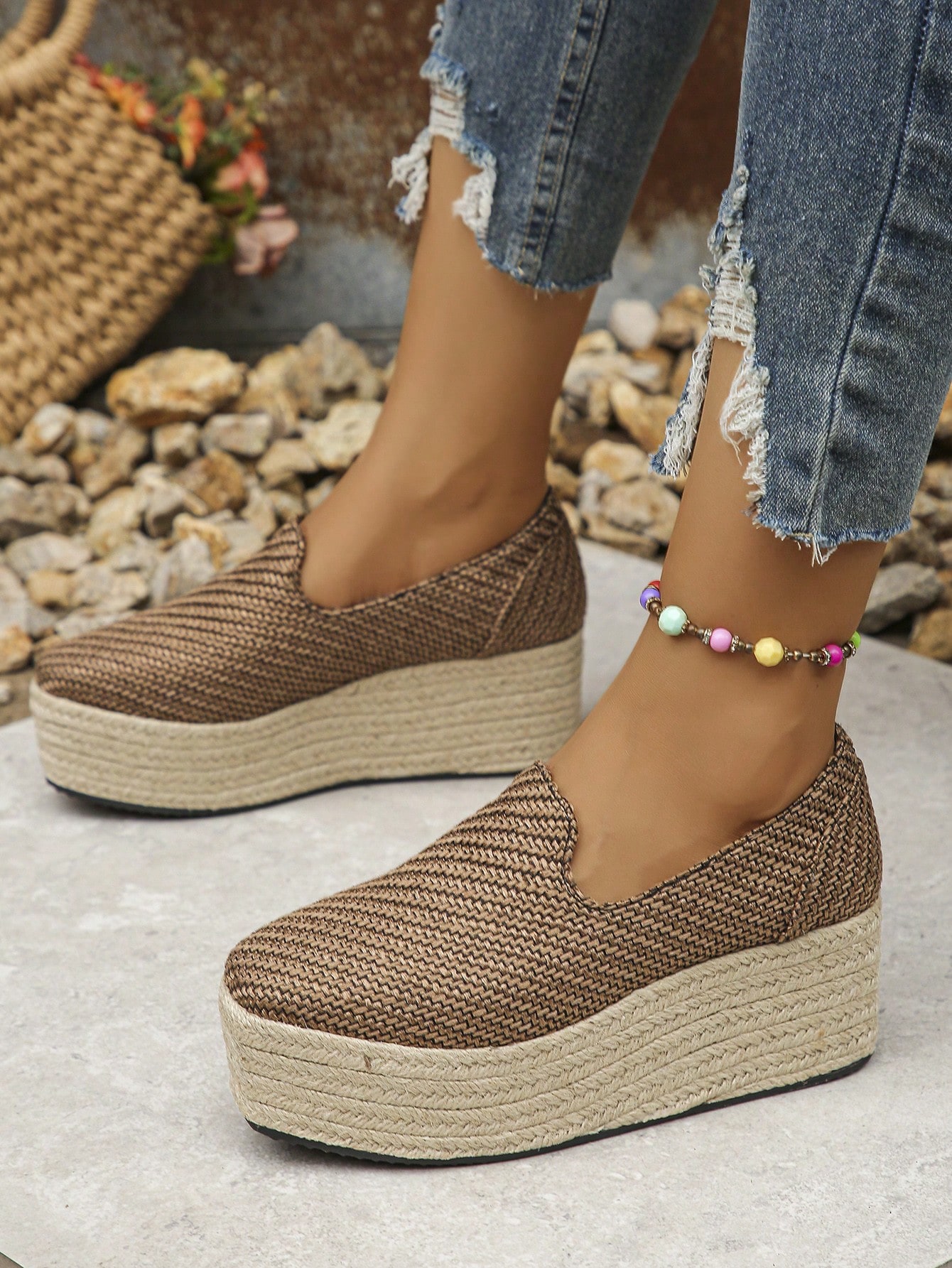 In Brown Women Wedges & Flatform