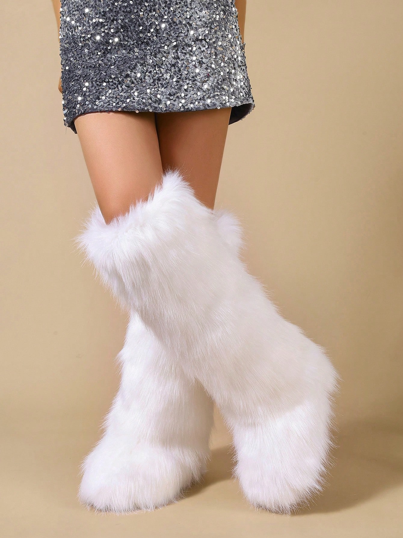 In White Women Knee-High Boots