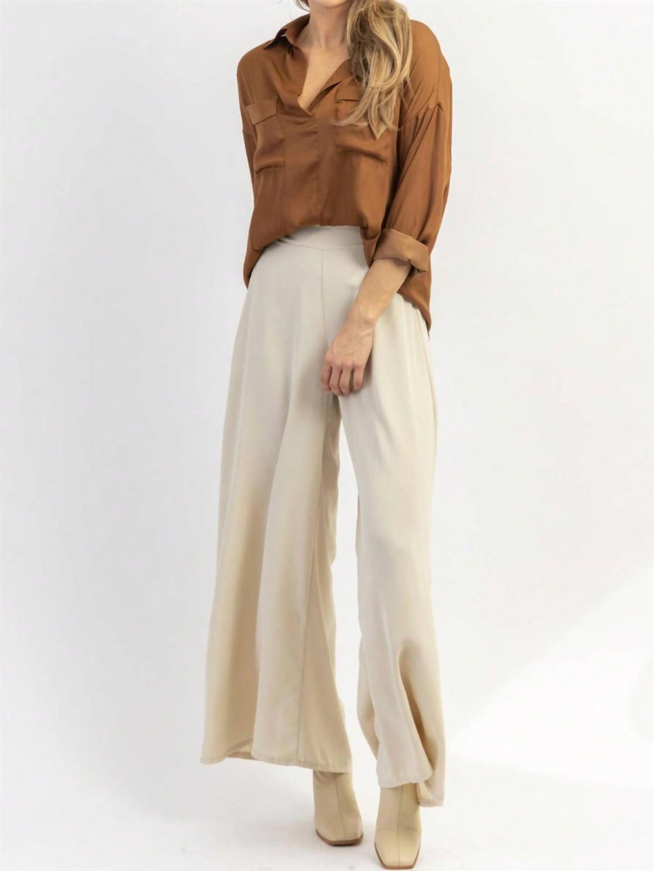 In Beige Women Pants