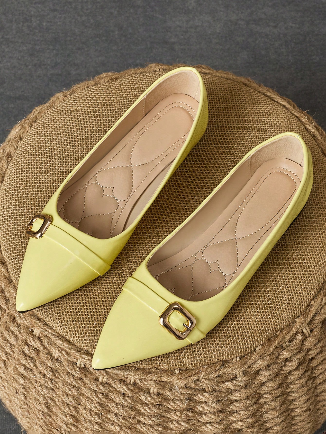 In Mustard Yellow Women Shoes