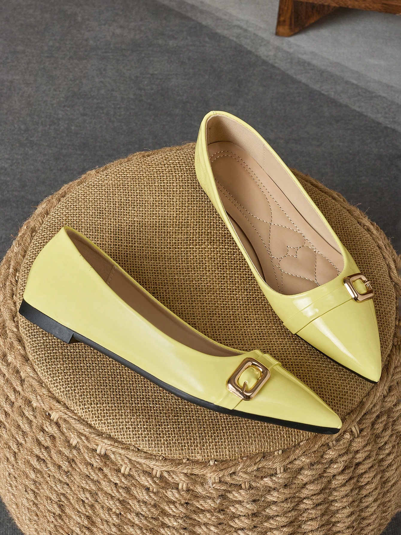 In Mustard Yellow Women Shoes