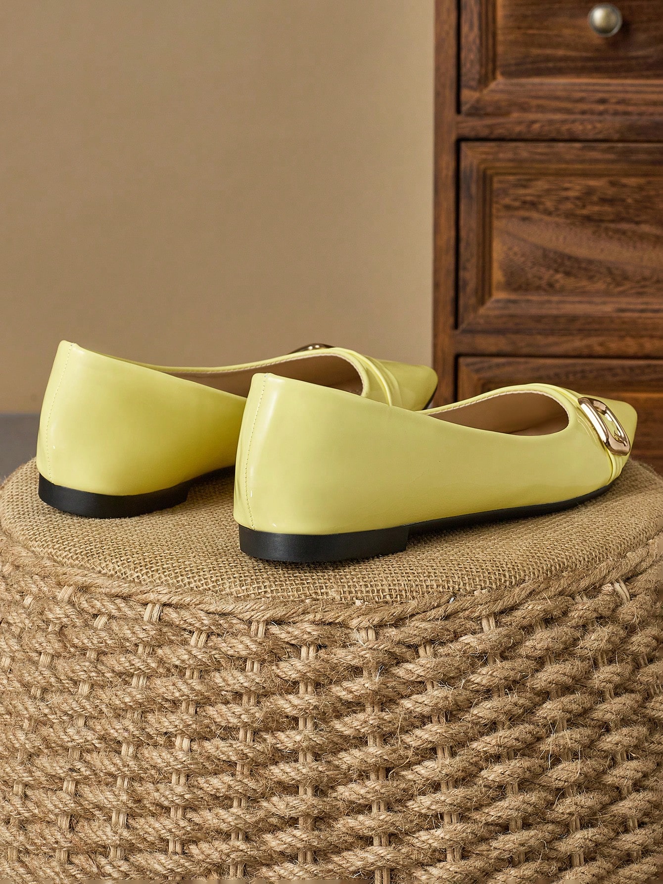 In Mustard Yellow Women Shoes