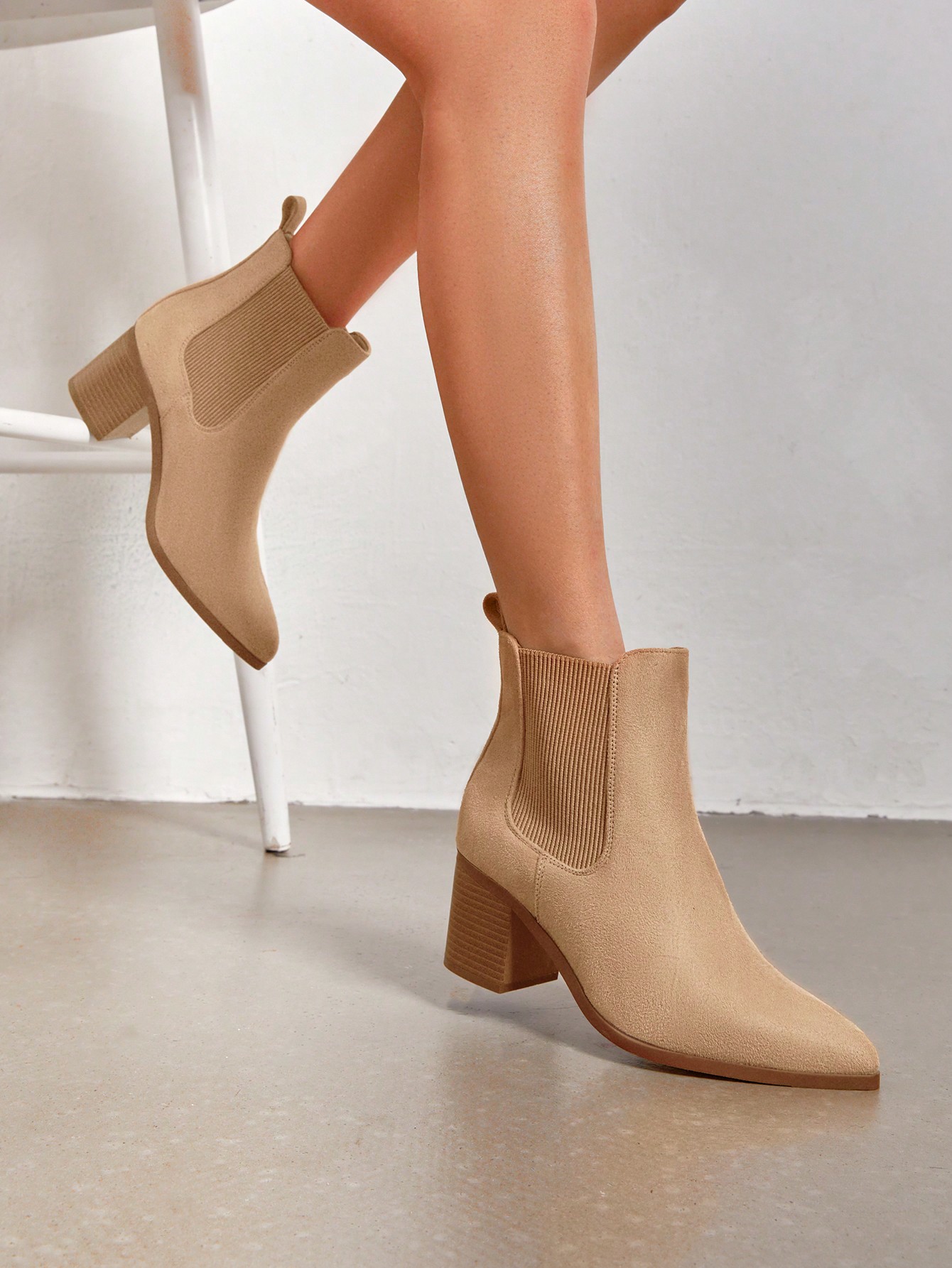 In Beige Women Fashion Boots