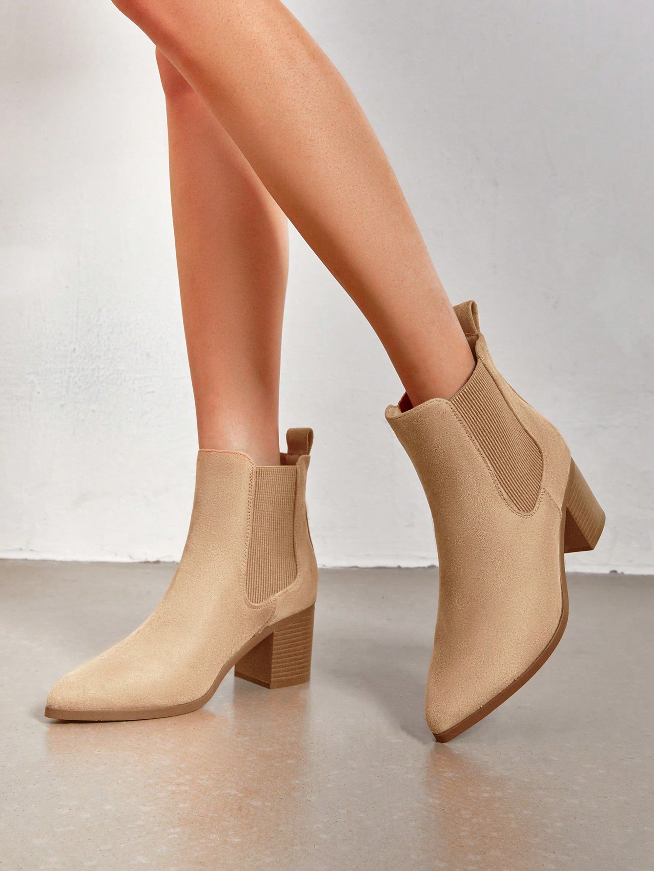 In Beige Women Fashion Boots