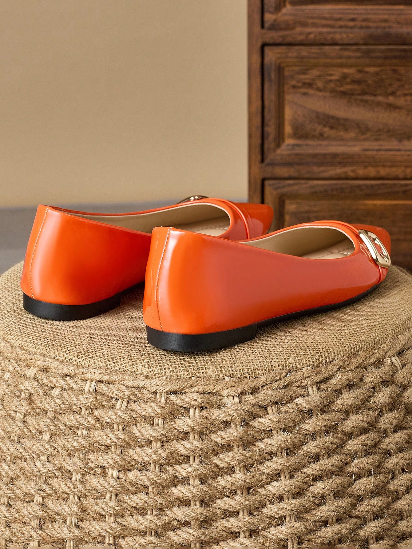 In Orange Women Flats