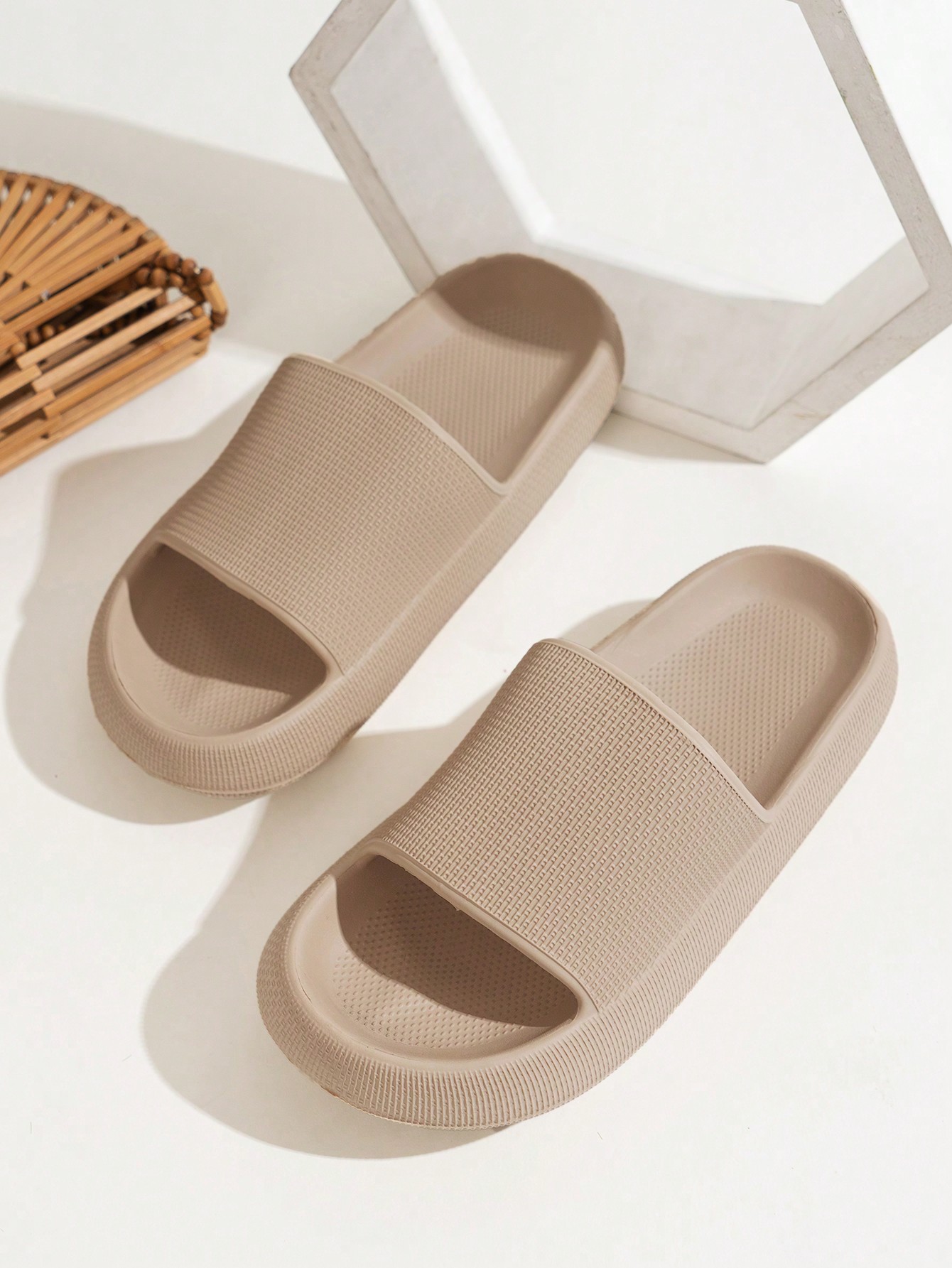 In Khaki Women Slides