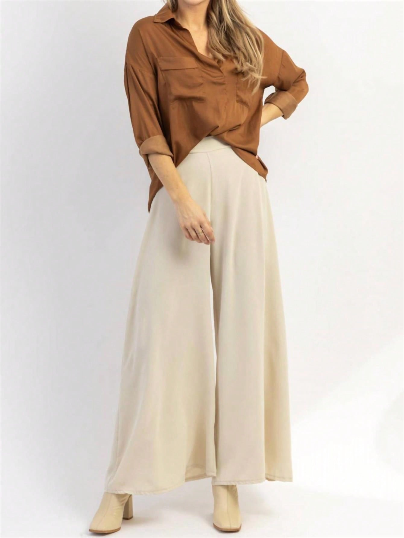 In Beige Women Pants