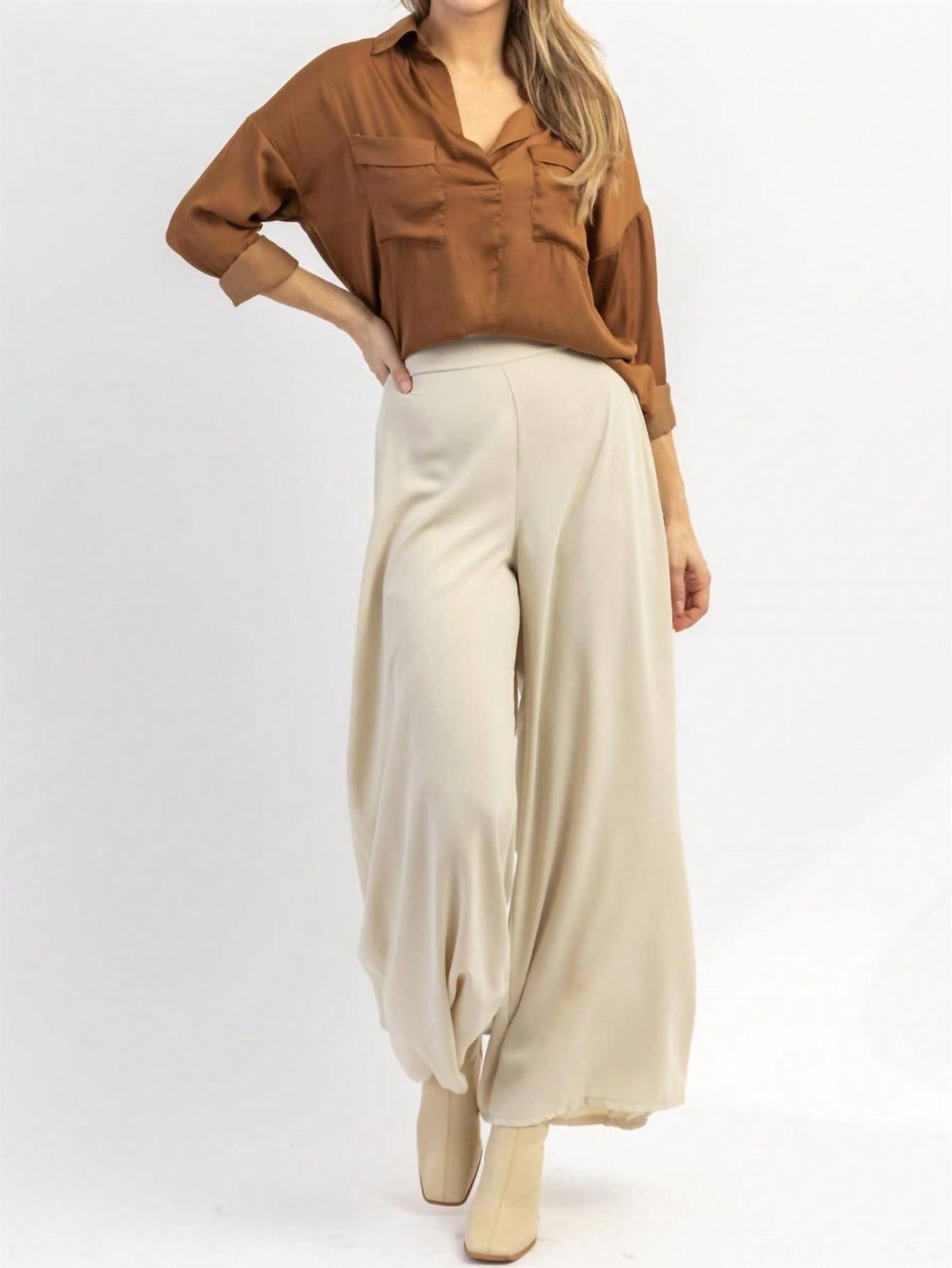 In Beige Women Pants