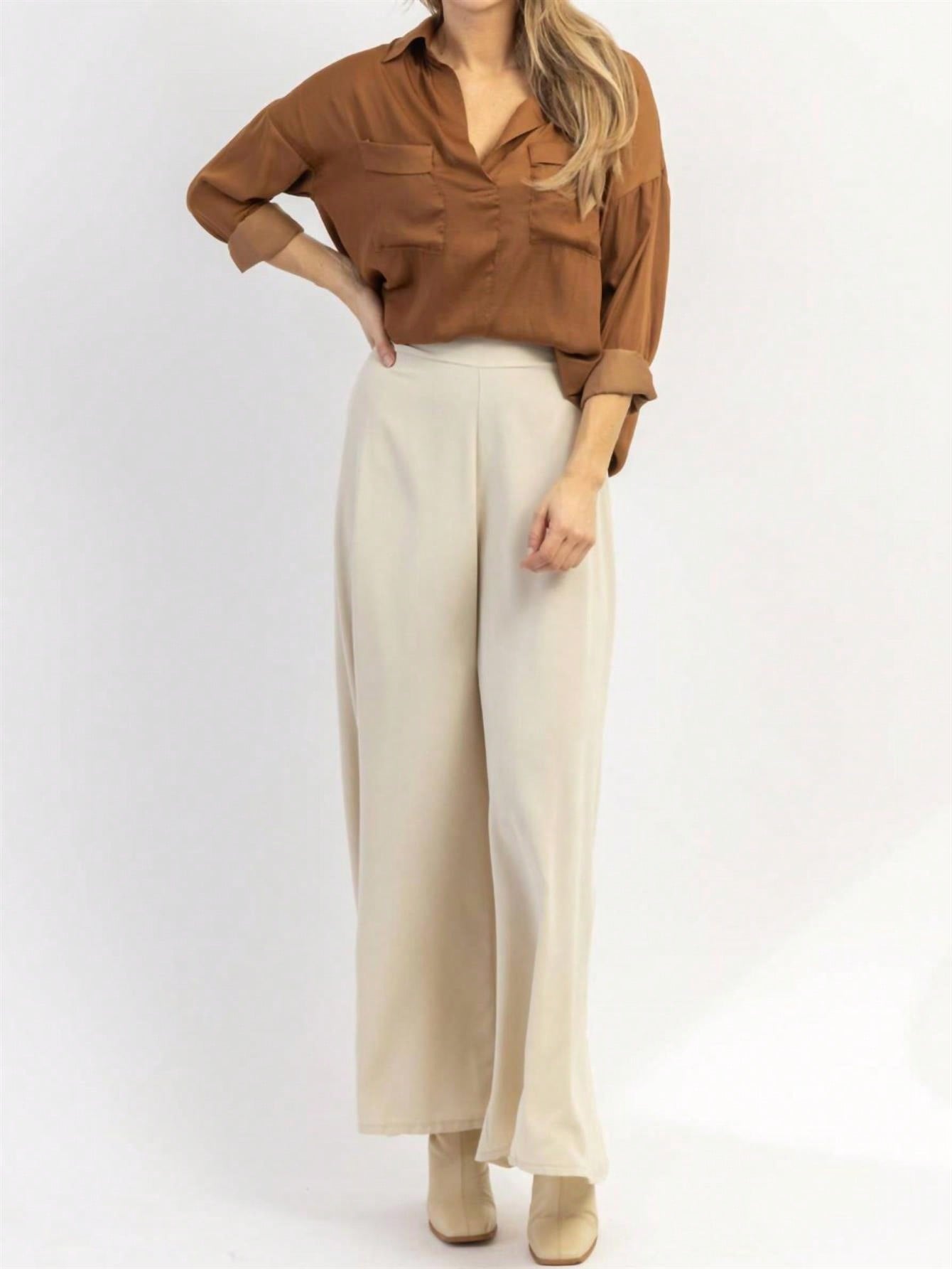 In Beige Women Pants