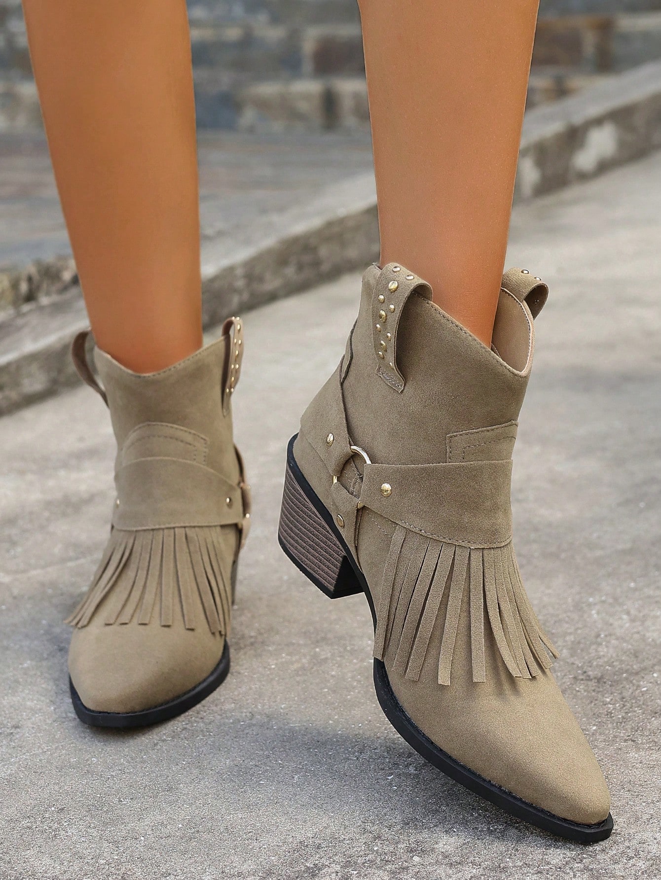 In Khaki Women Ankle Boots & Booties