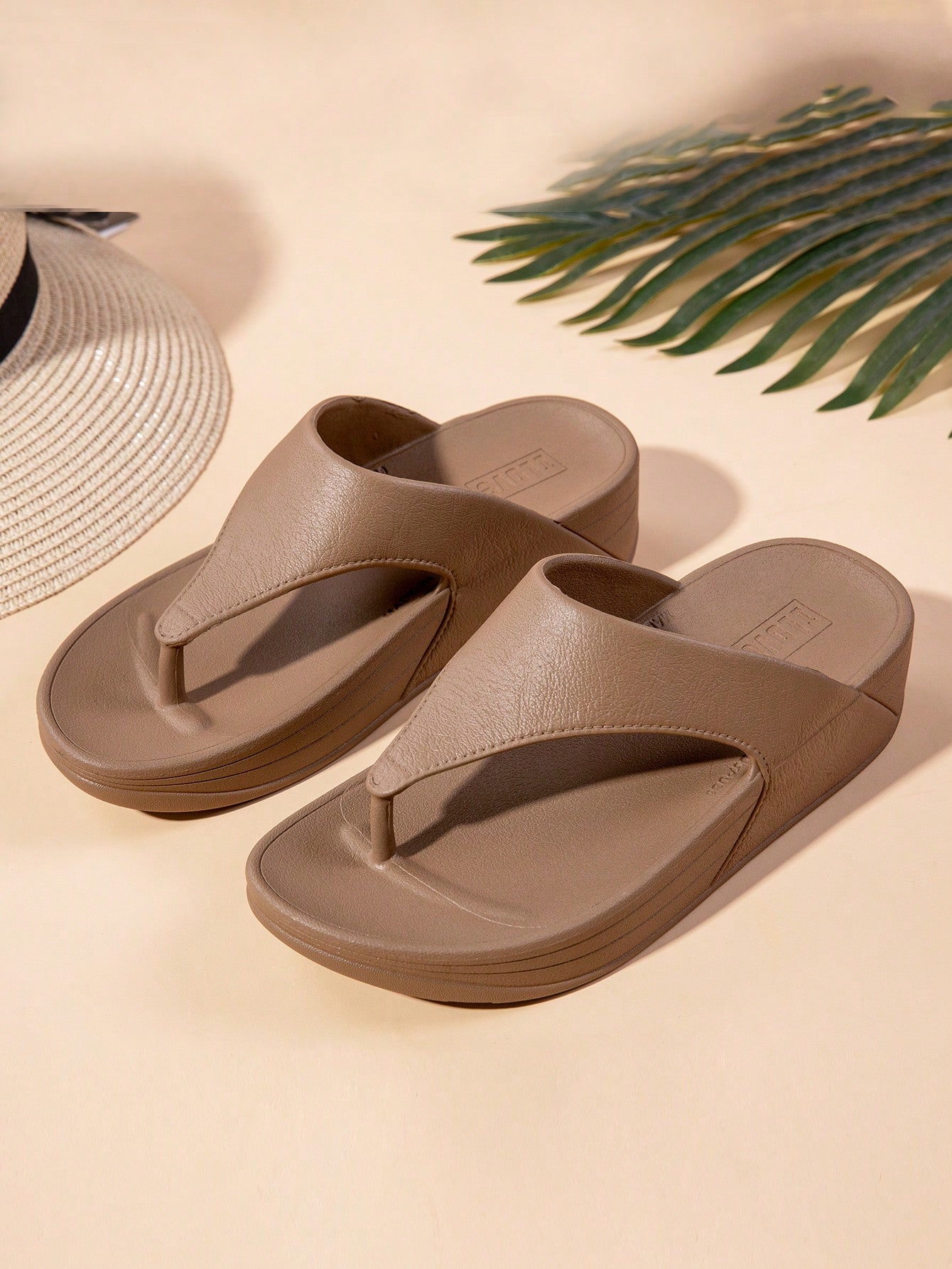 In Brown Women Flip-Flops