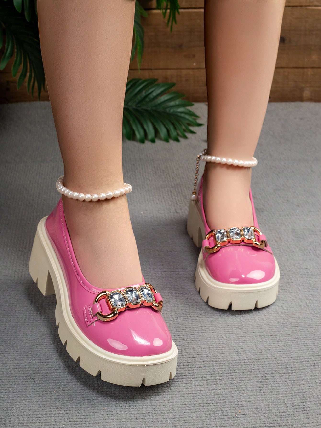 In Pink Women Wedges & Flatform