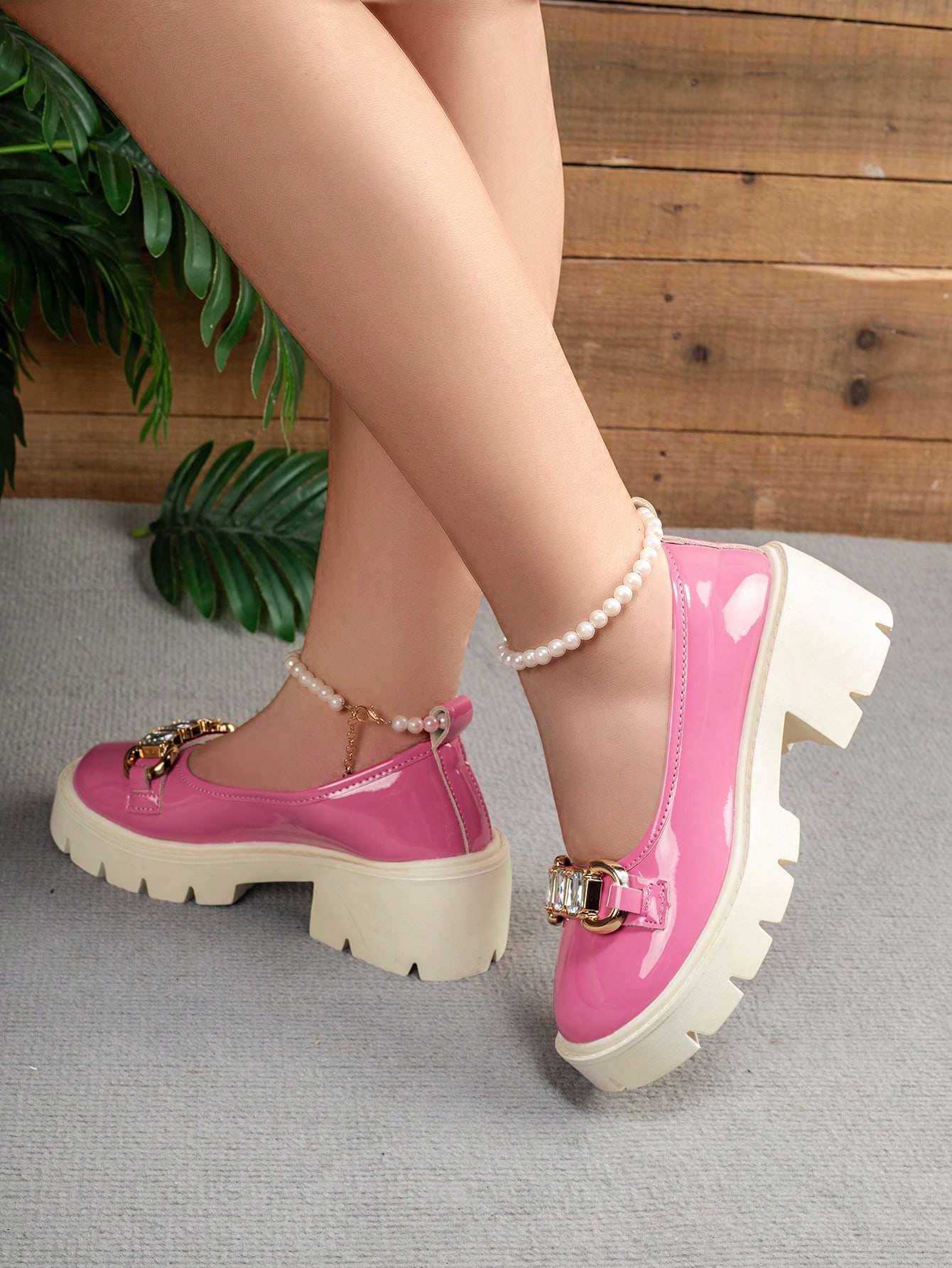 In Pink Women Wedges & Flatform