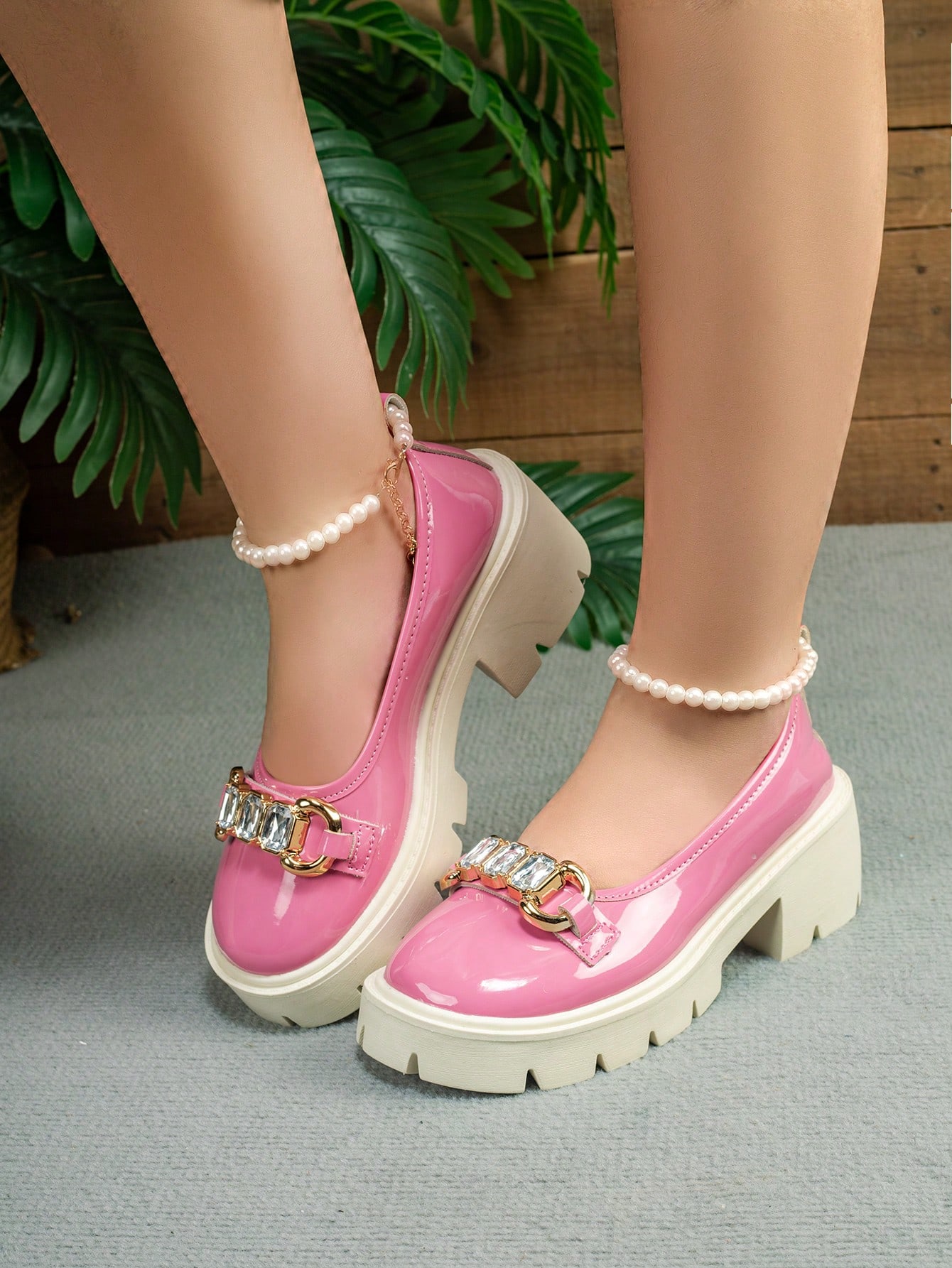 In Pink Women Wedges & Flatform