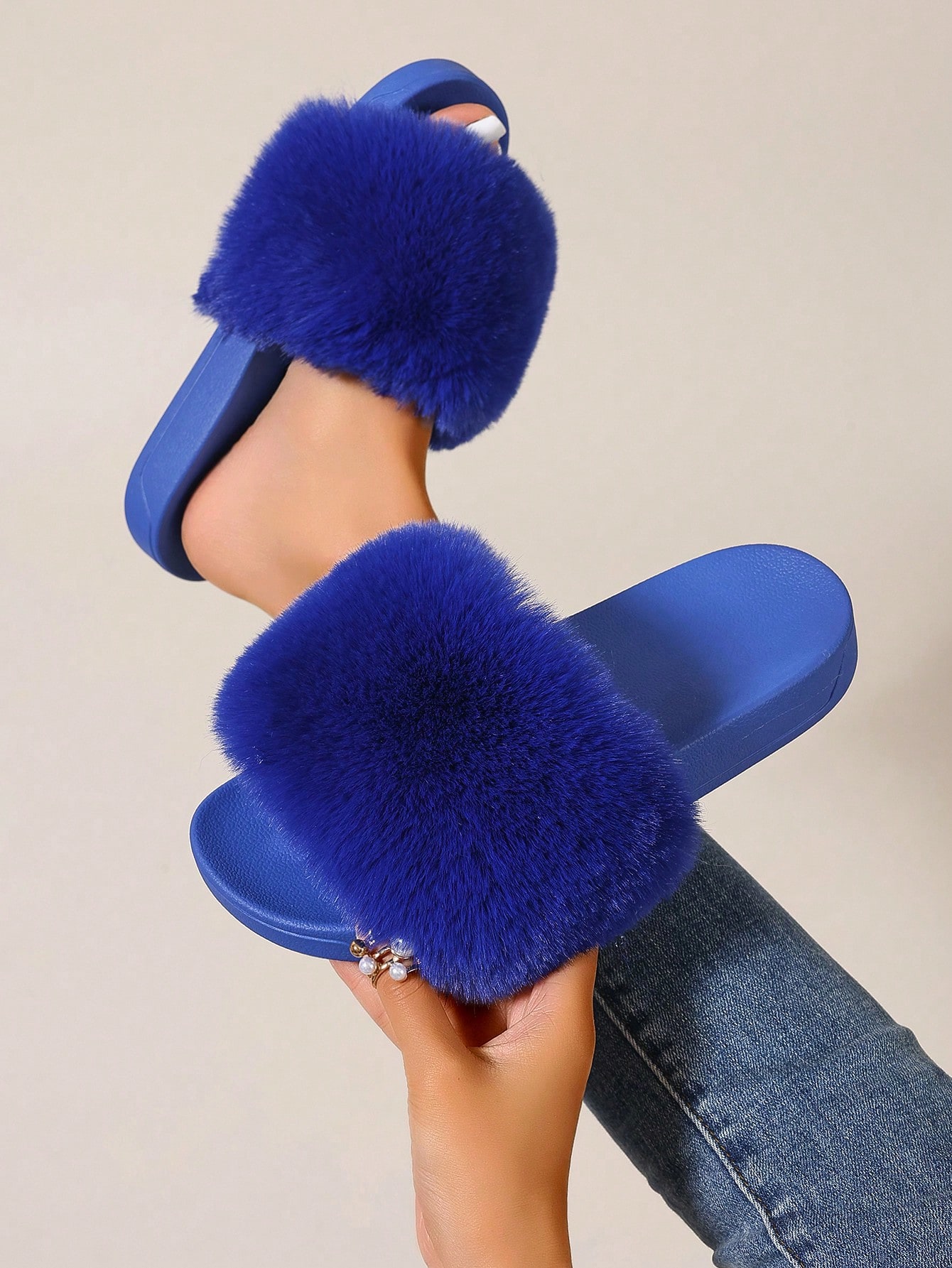 In Blue Women Slippers