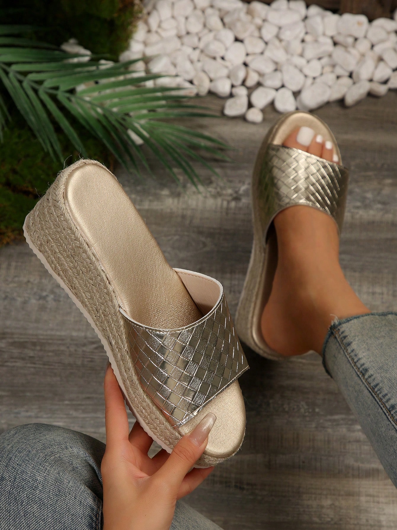 In Gold Women Wedges & Flatform