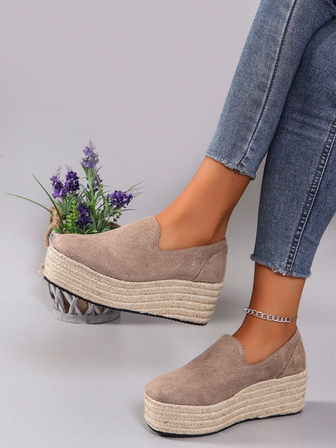 In Khaki Women Wedges & Flatform