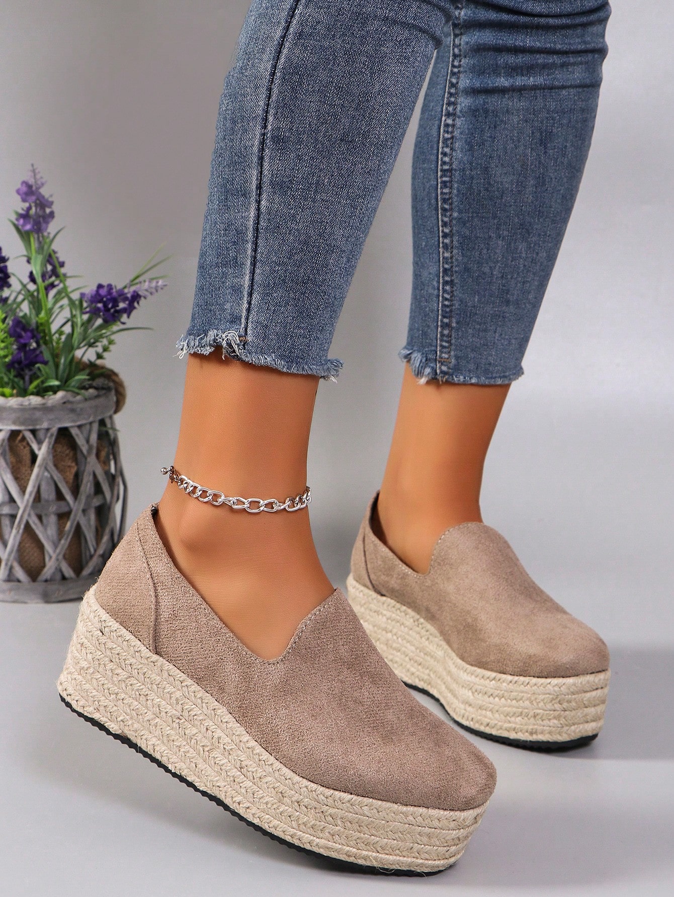 In Khaki Women Wedges & Flatform