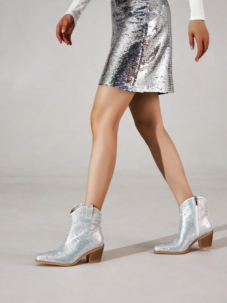 In Silver Women Ankle Boots & Booties