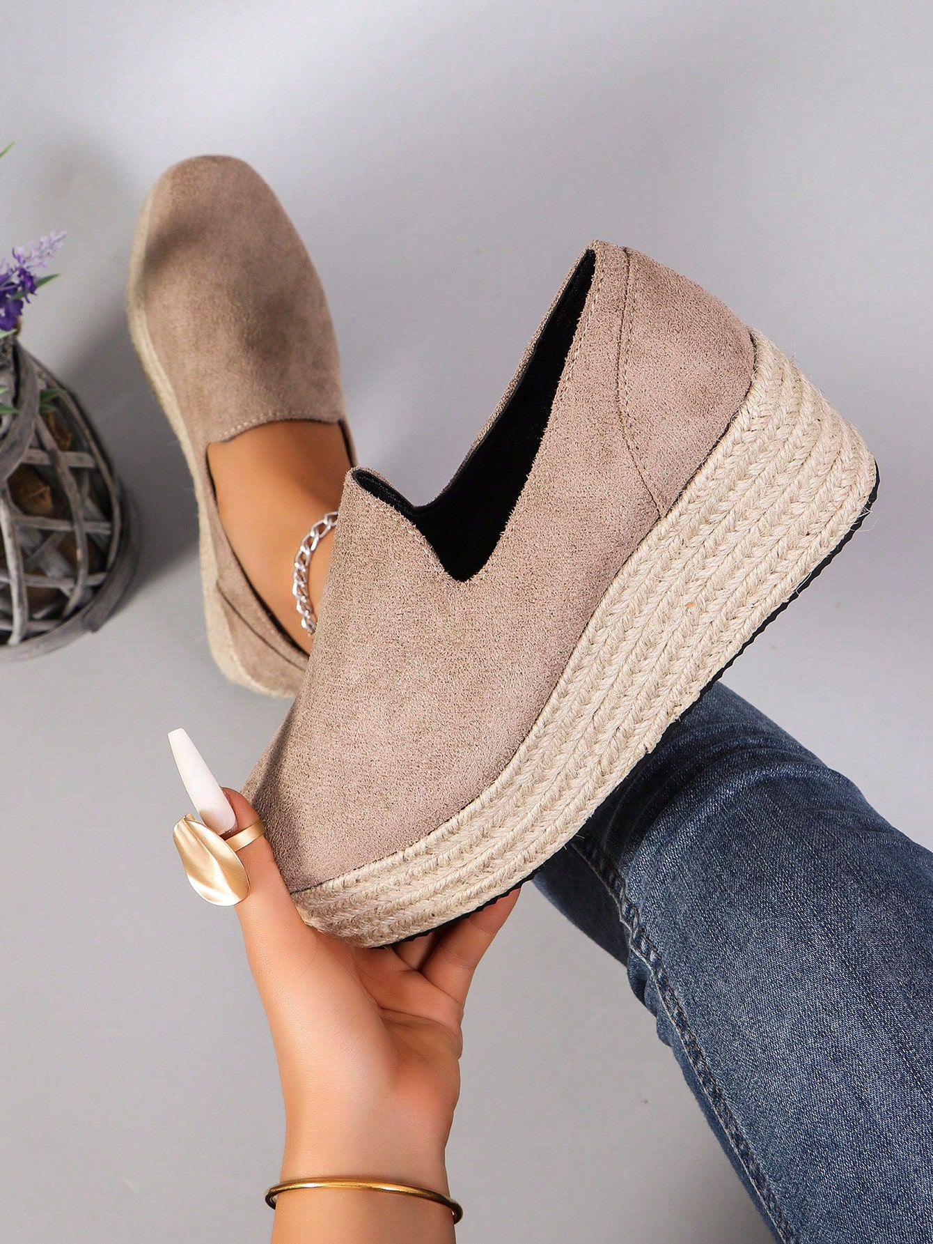 In Khaki Women Wedges & Flatform