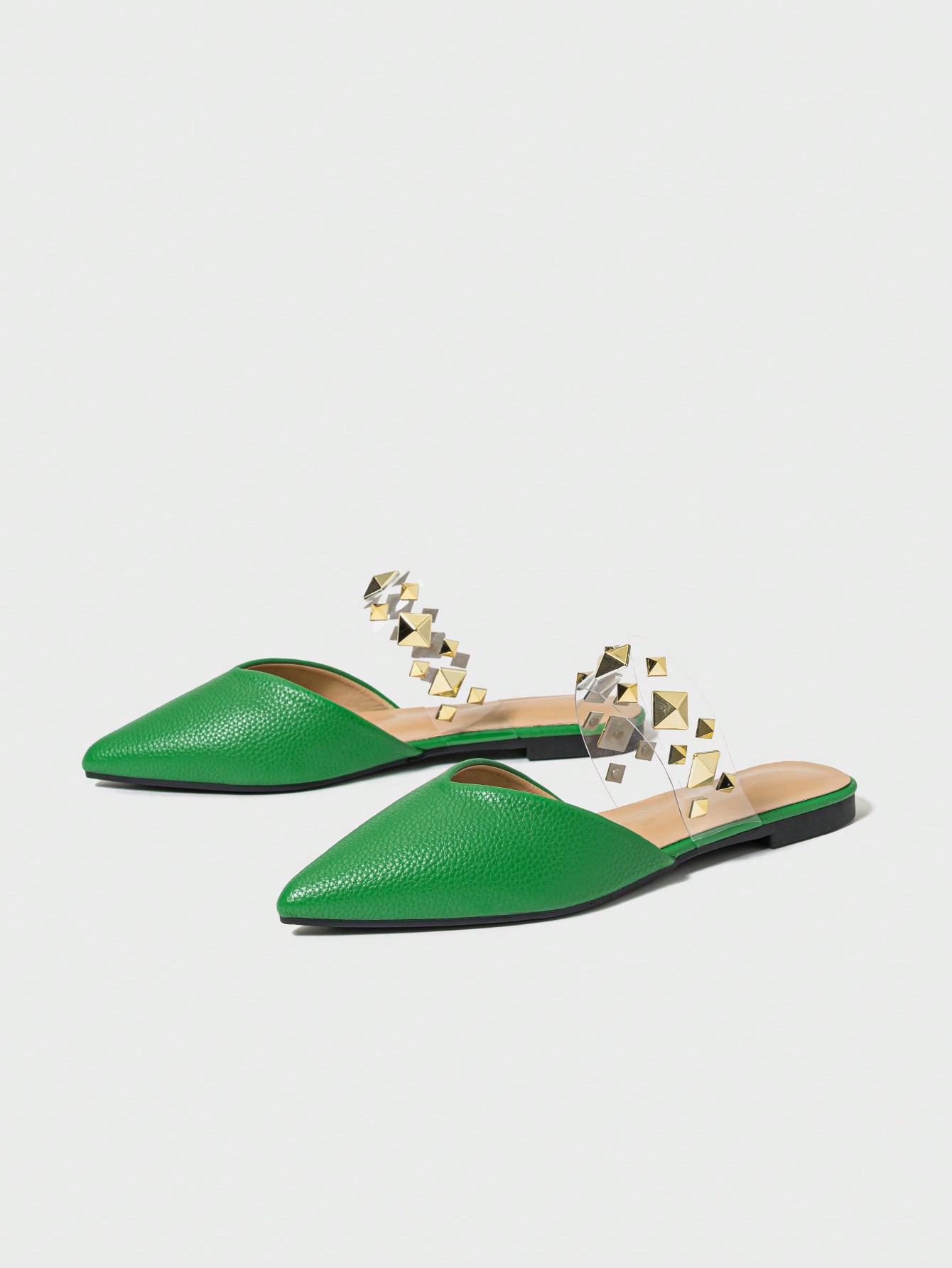 In Green Women Flats