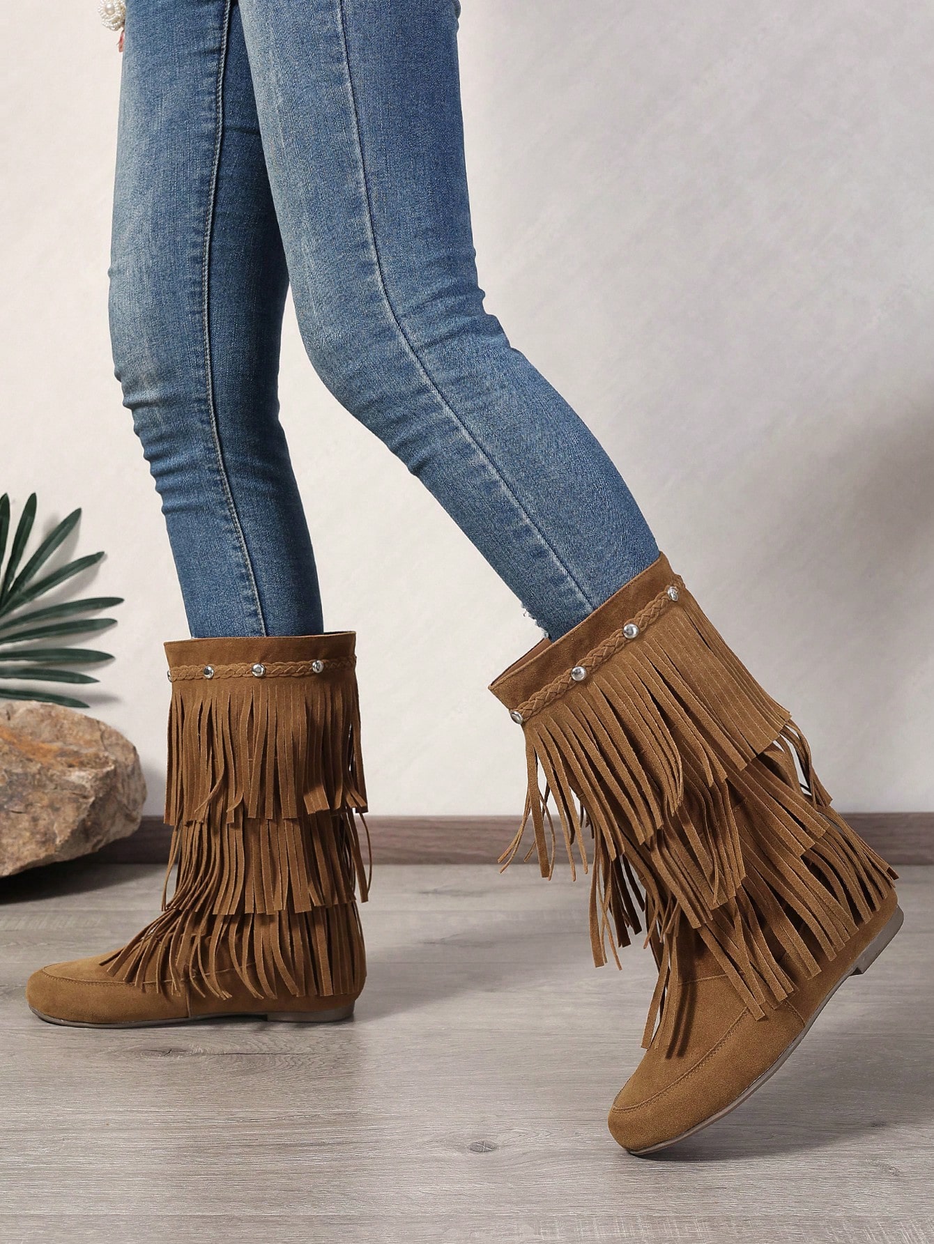 In Camel Women Fashion Boots