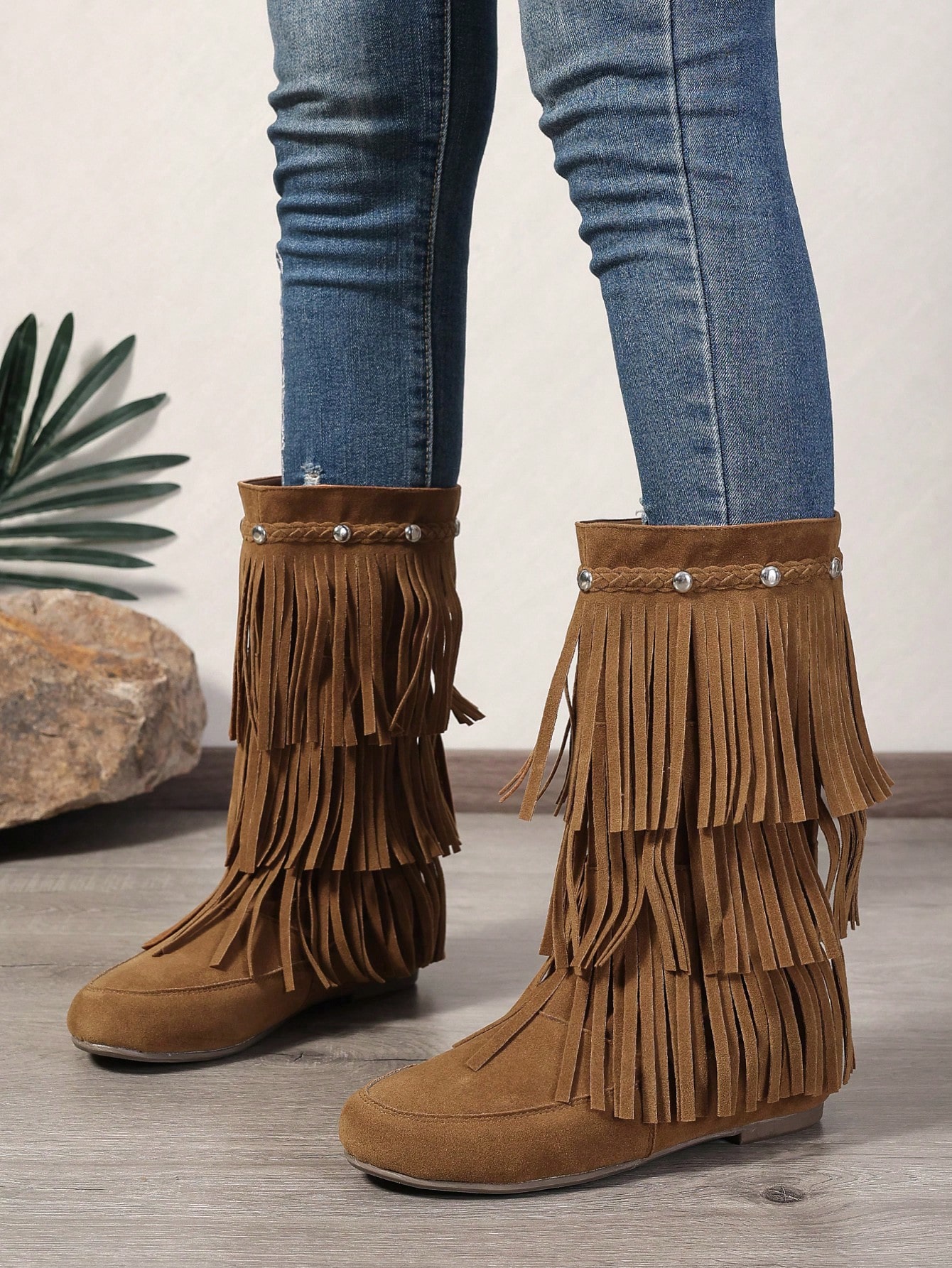 In Camel Women Fashion Boots