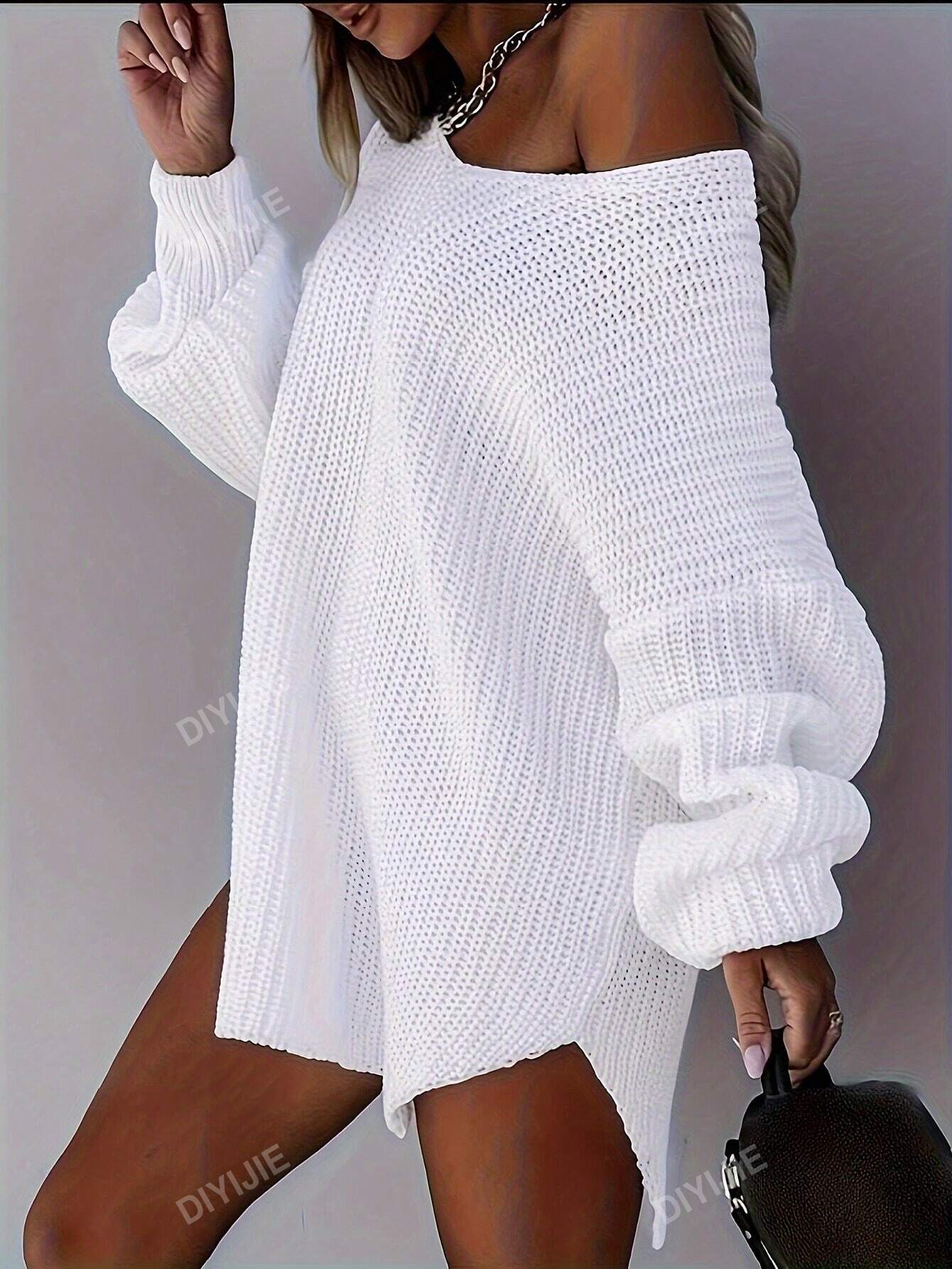 In White Plus Size Sweaters