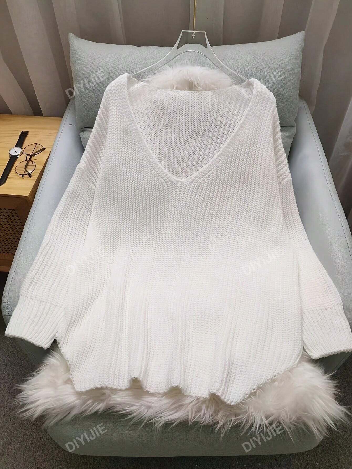 In White Plus Size Sweaters