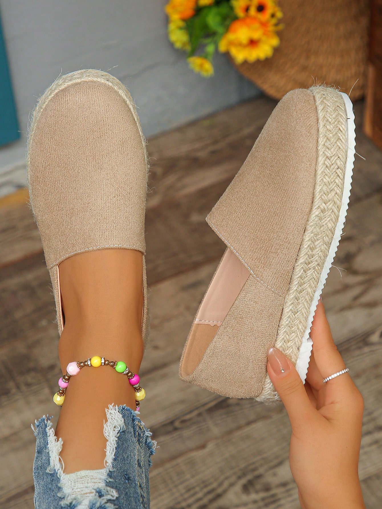 In Khaki Women Wedges & Flatform