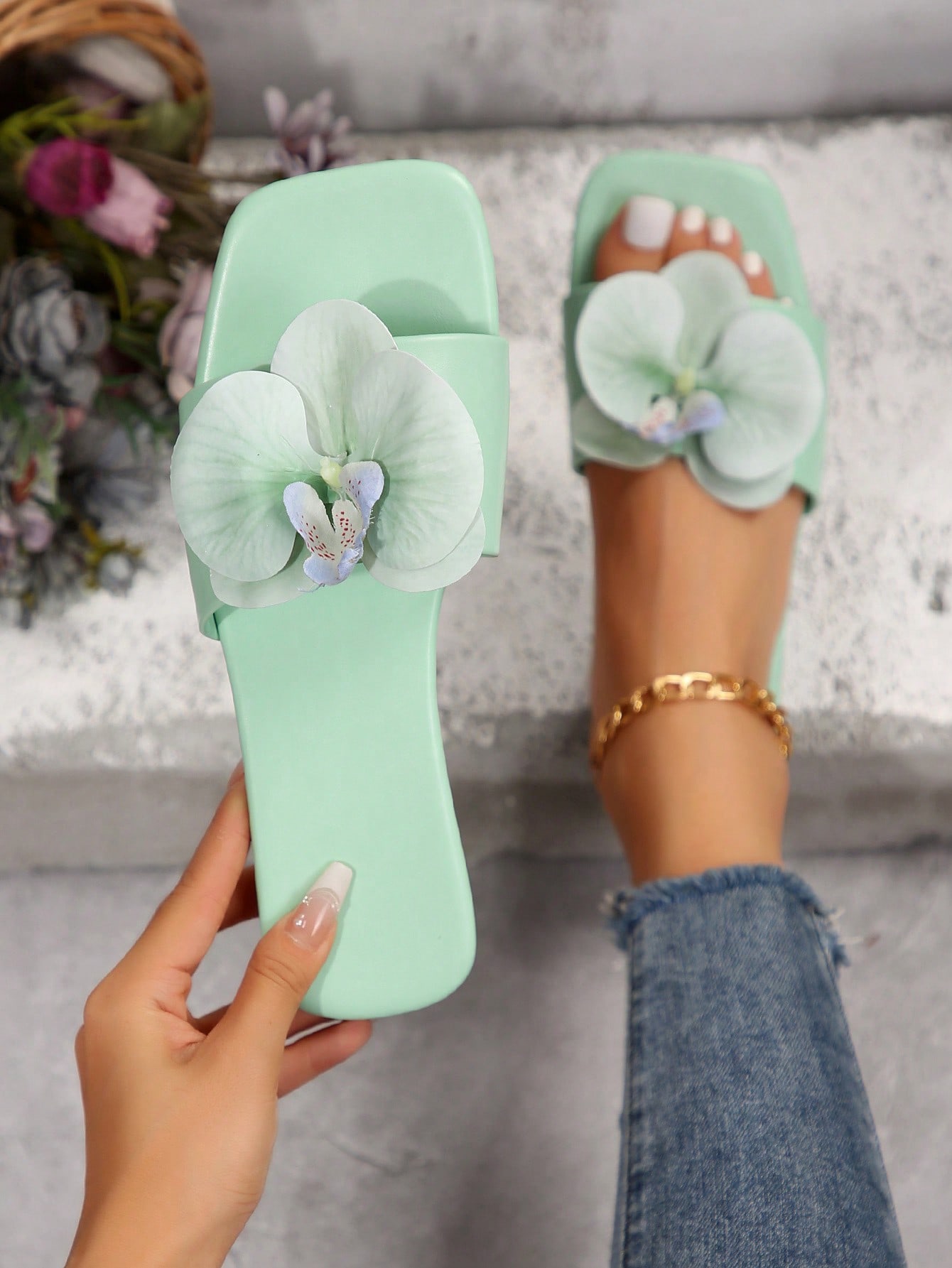 In Mint Green Women Shoes