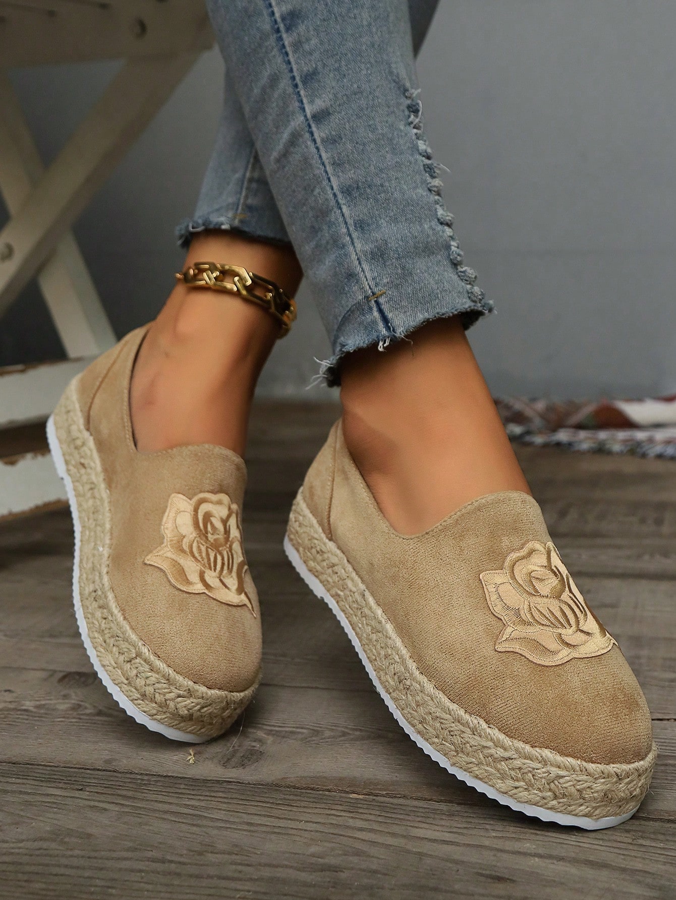 In Khaki Women Wedges & Flatform