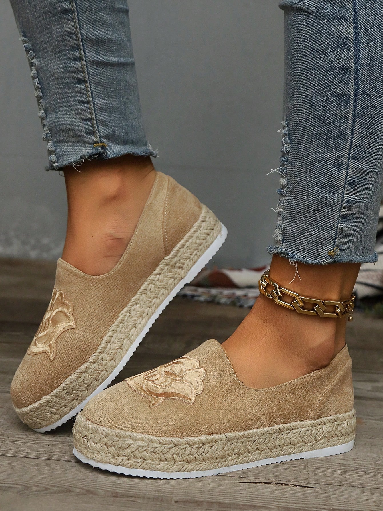 In Khaki Women Wedges & Flatform