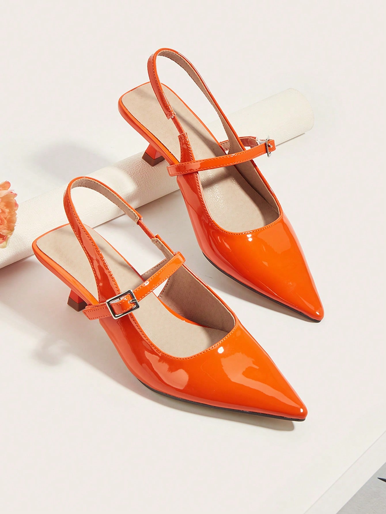 In Orange Women Pumps