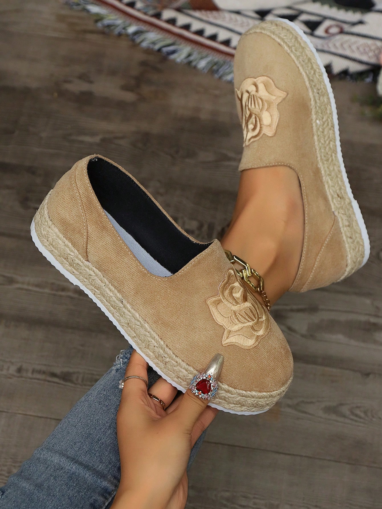 In Khaki Women Wedges & Flatform