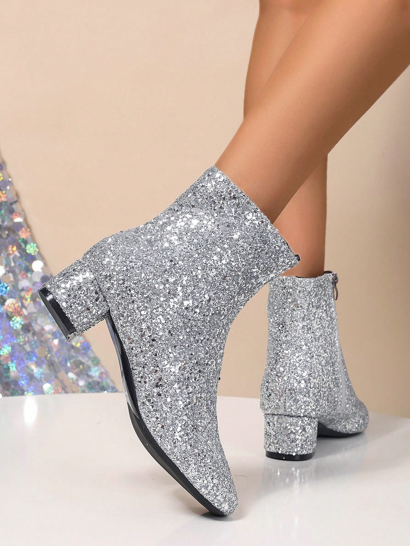 In Silver Women Ankle Boots & Booties