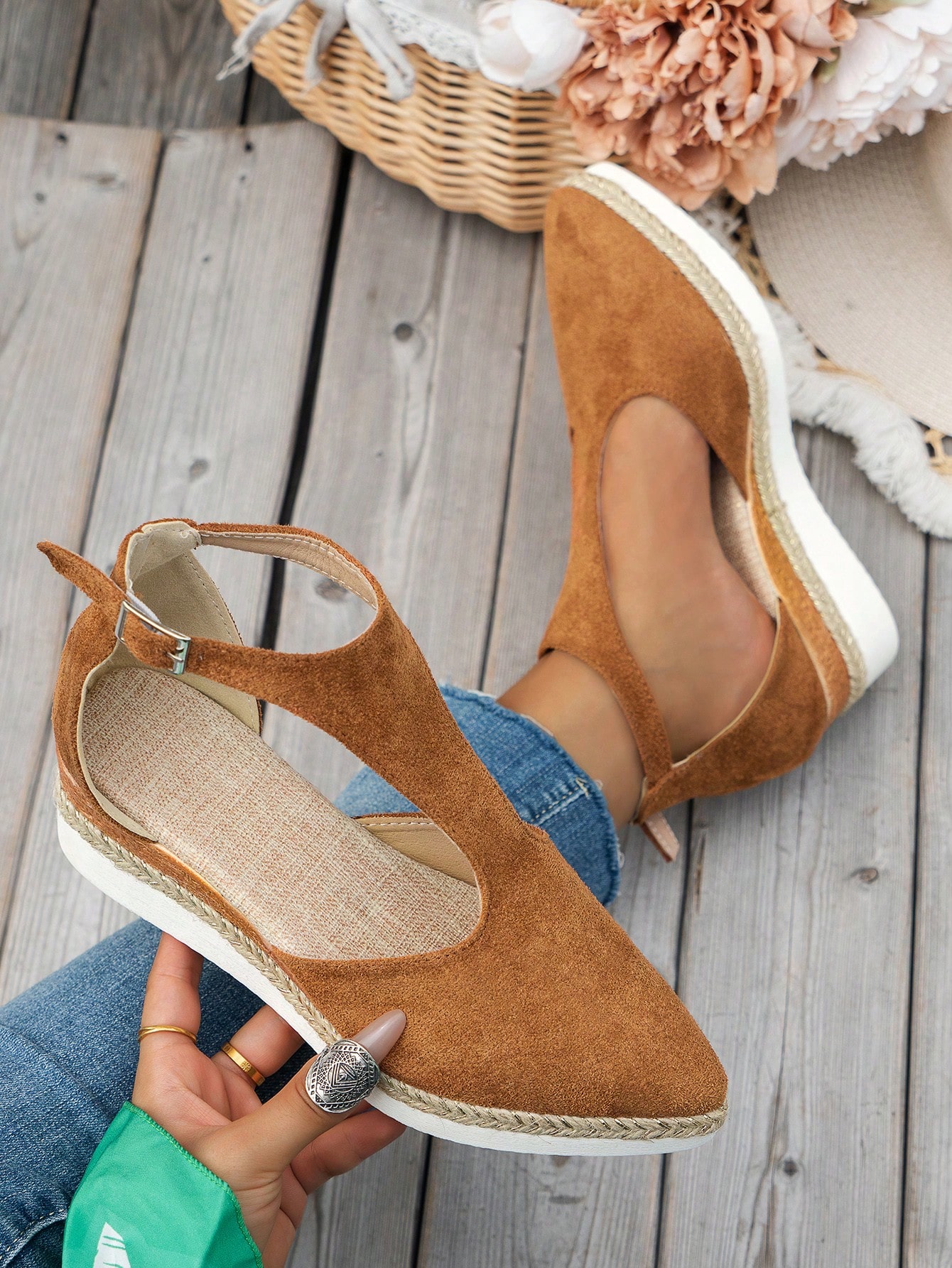 In Brown Women Wedges & Flatform