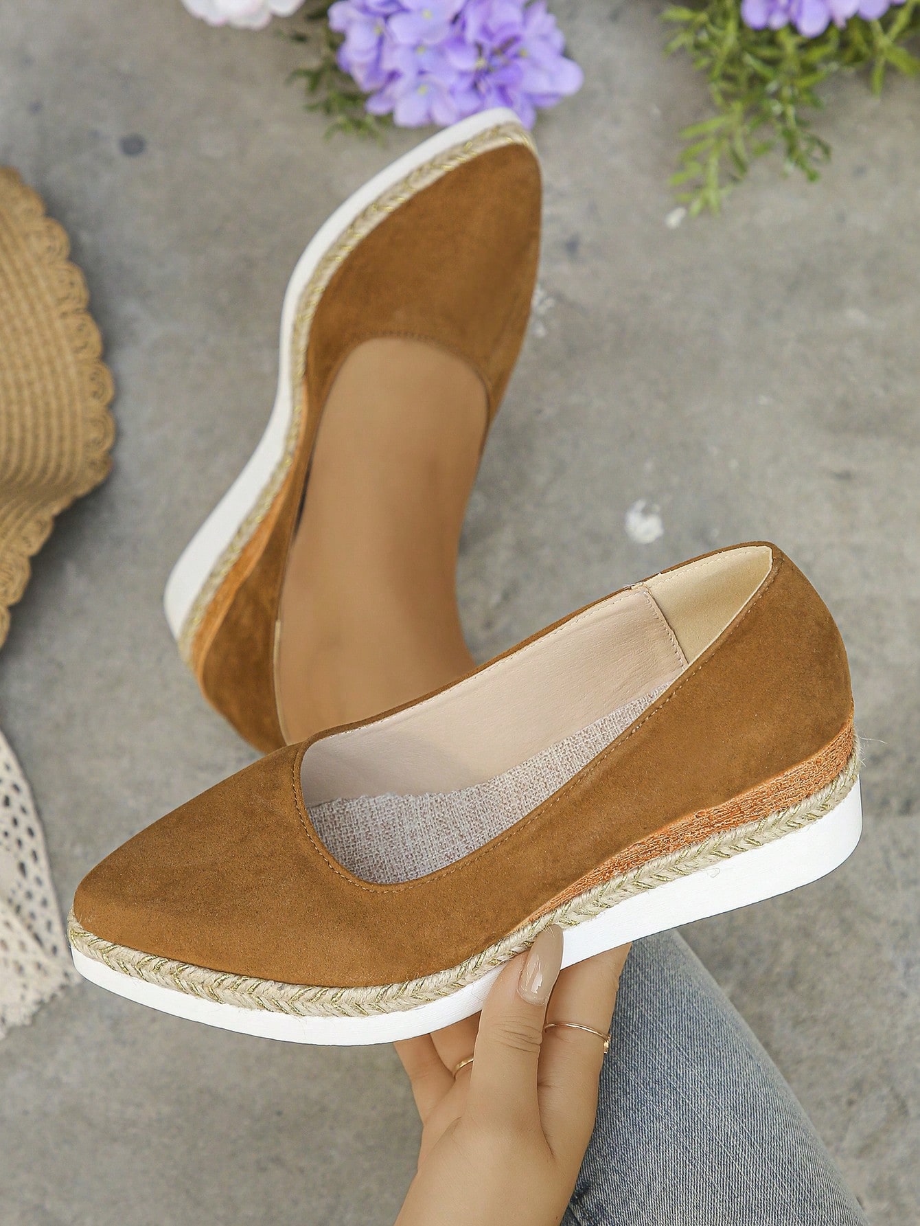 In Brown Women Wedges & Flatform