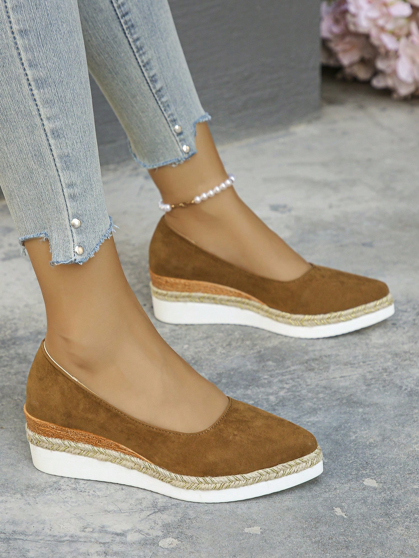 In Brown Women Wedges & Flatform