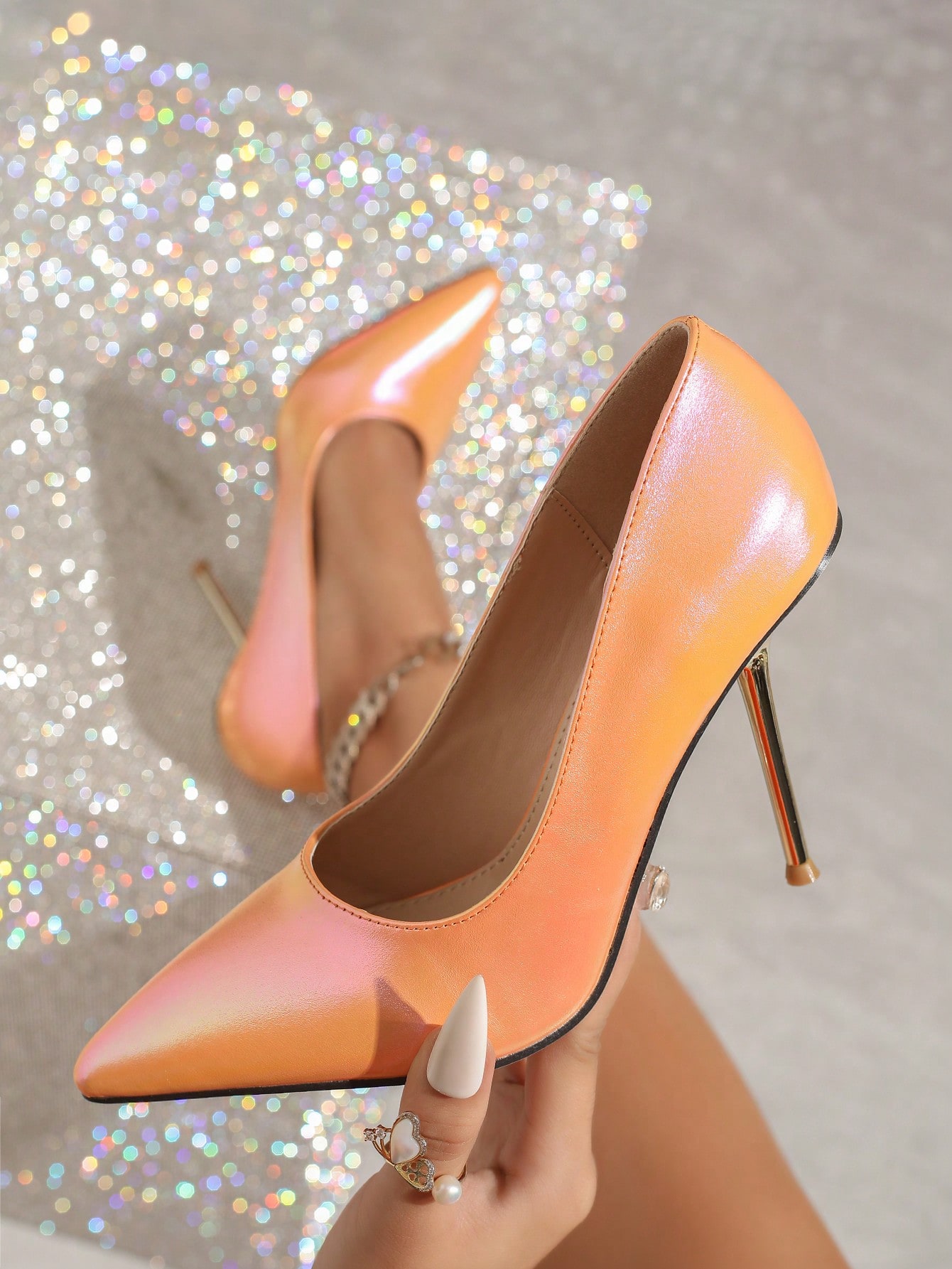 In Orange Women Pumps