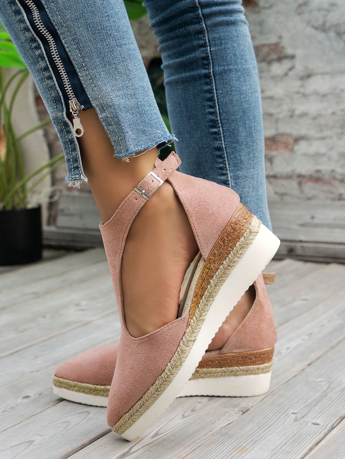 In Pink Women Wedges & Flatform