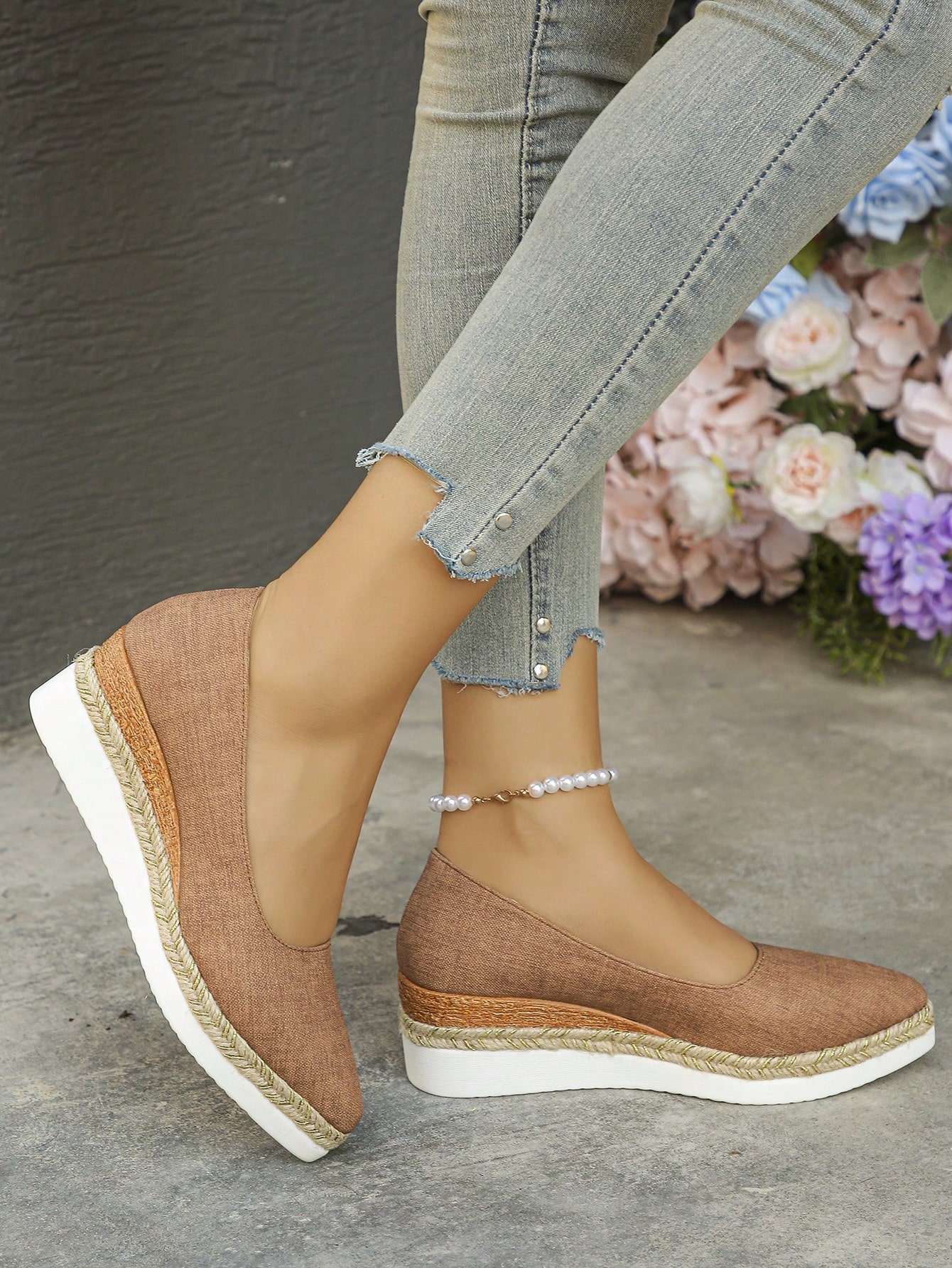 In Khaki Women Wedges & Flatform