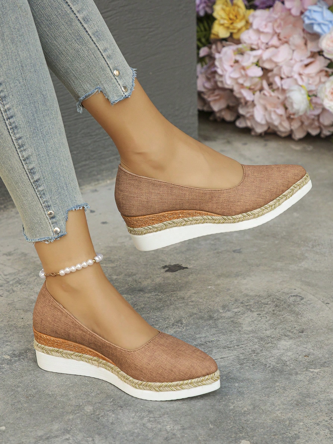 In Khaki Women Wedges & Flatform