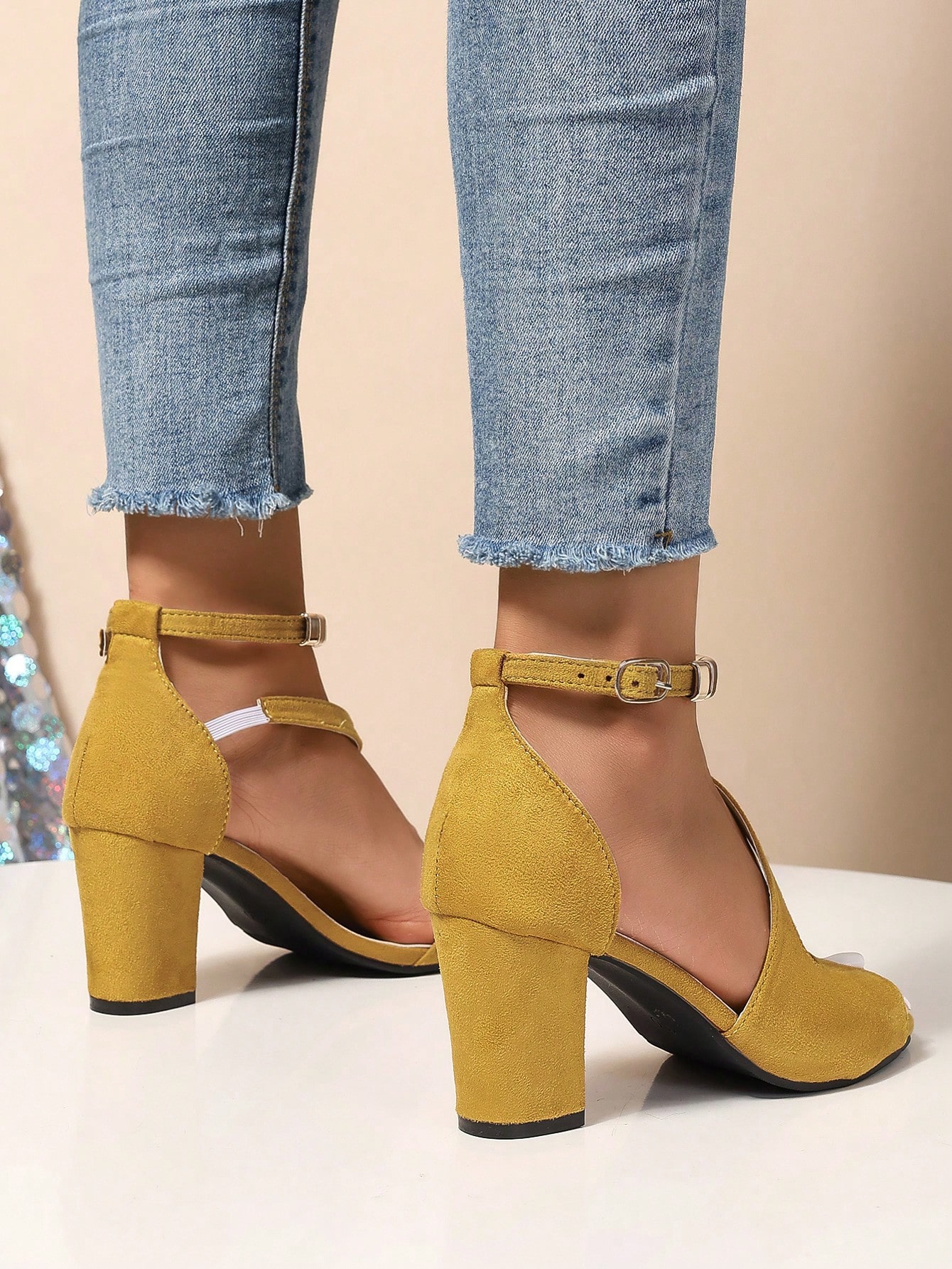 In Mustard Yellow Women Shoes