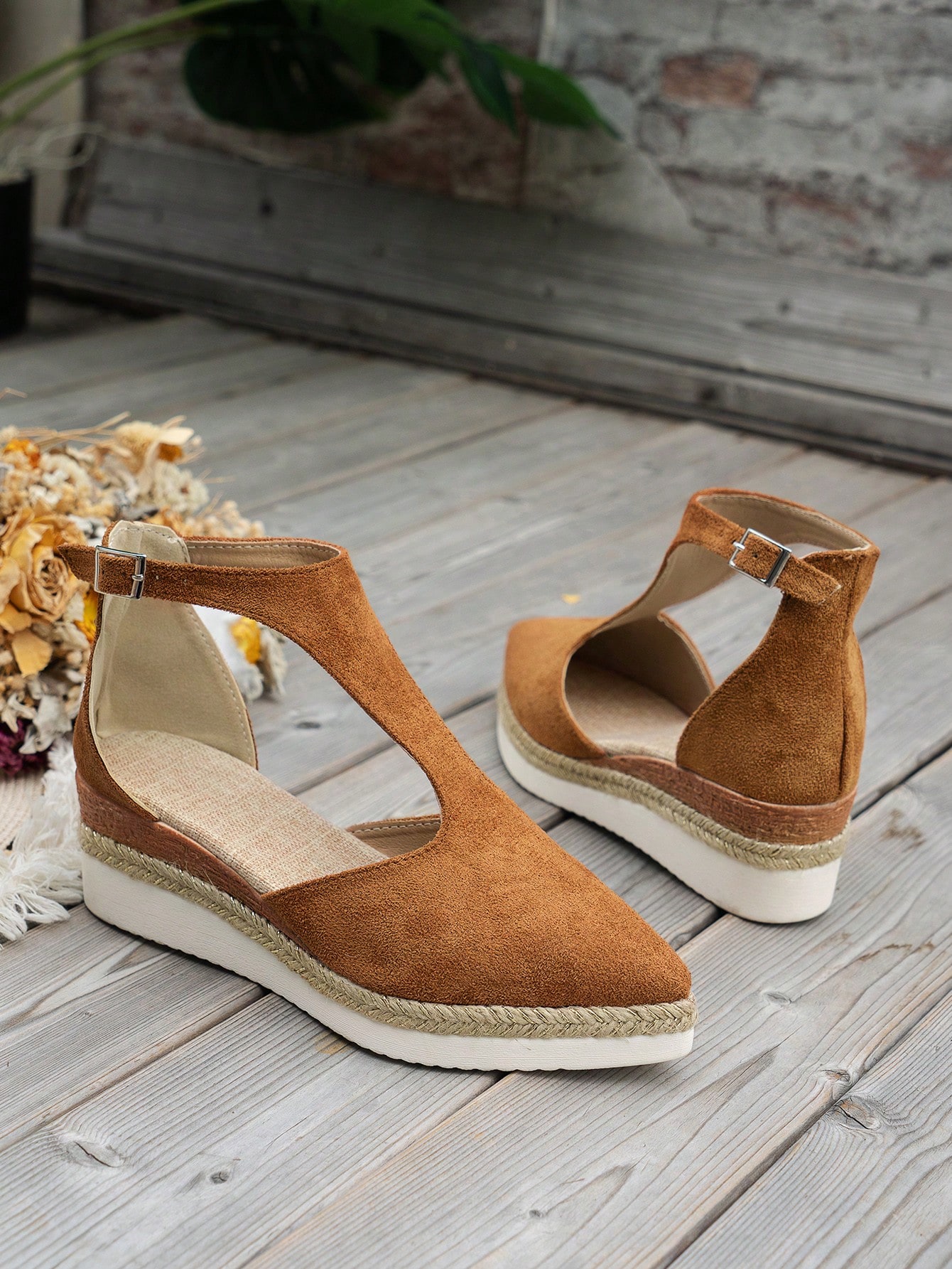 In Brown Women Wedges & Flatform