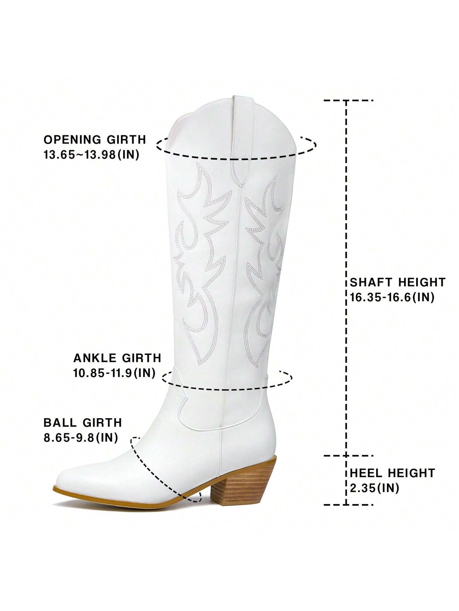 In White Women Knee-High Boots