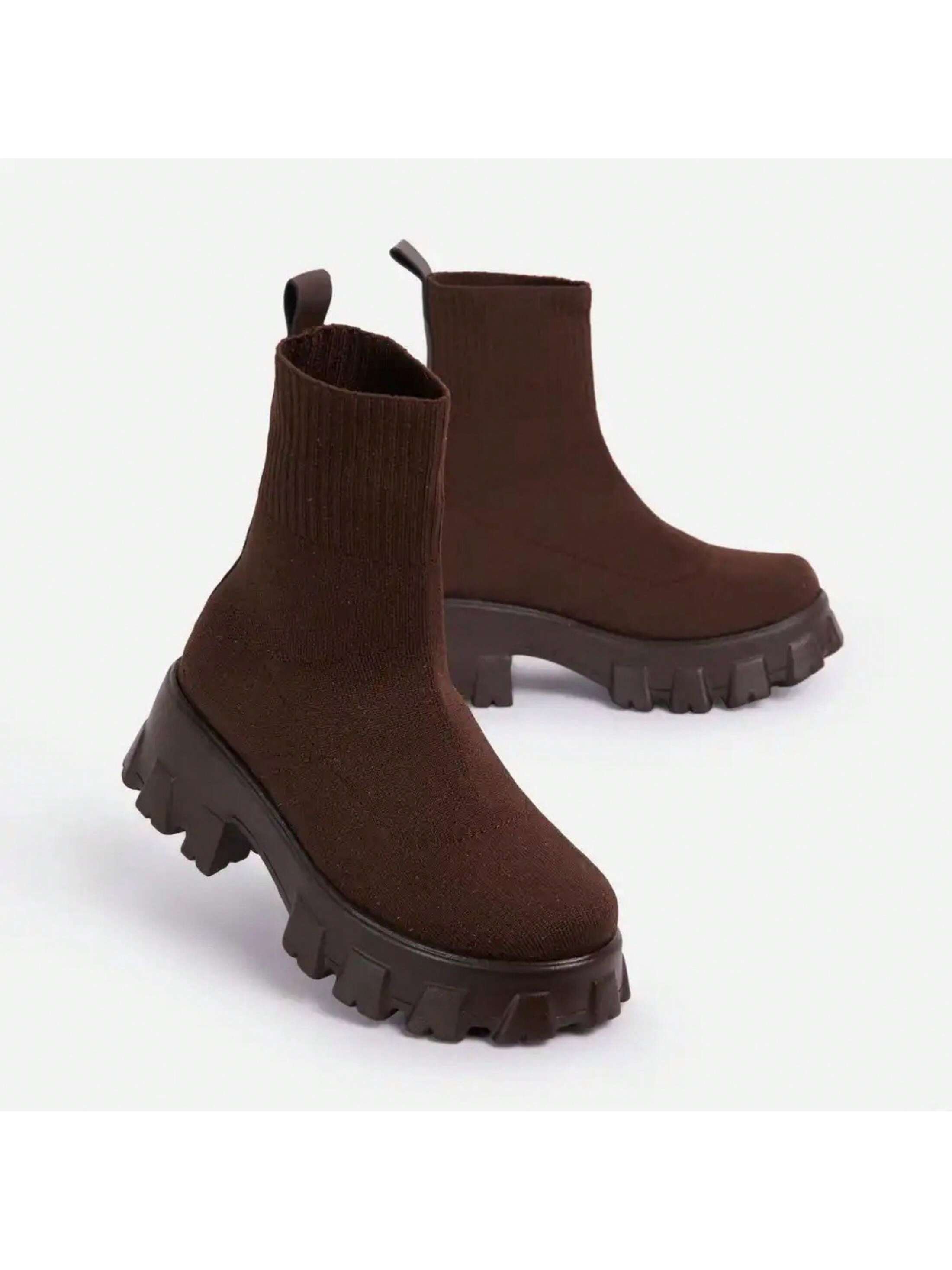 In Coffee Brown Women Fashion Boots