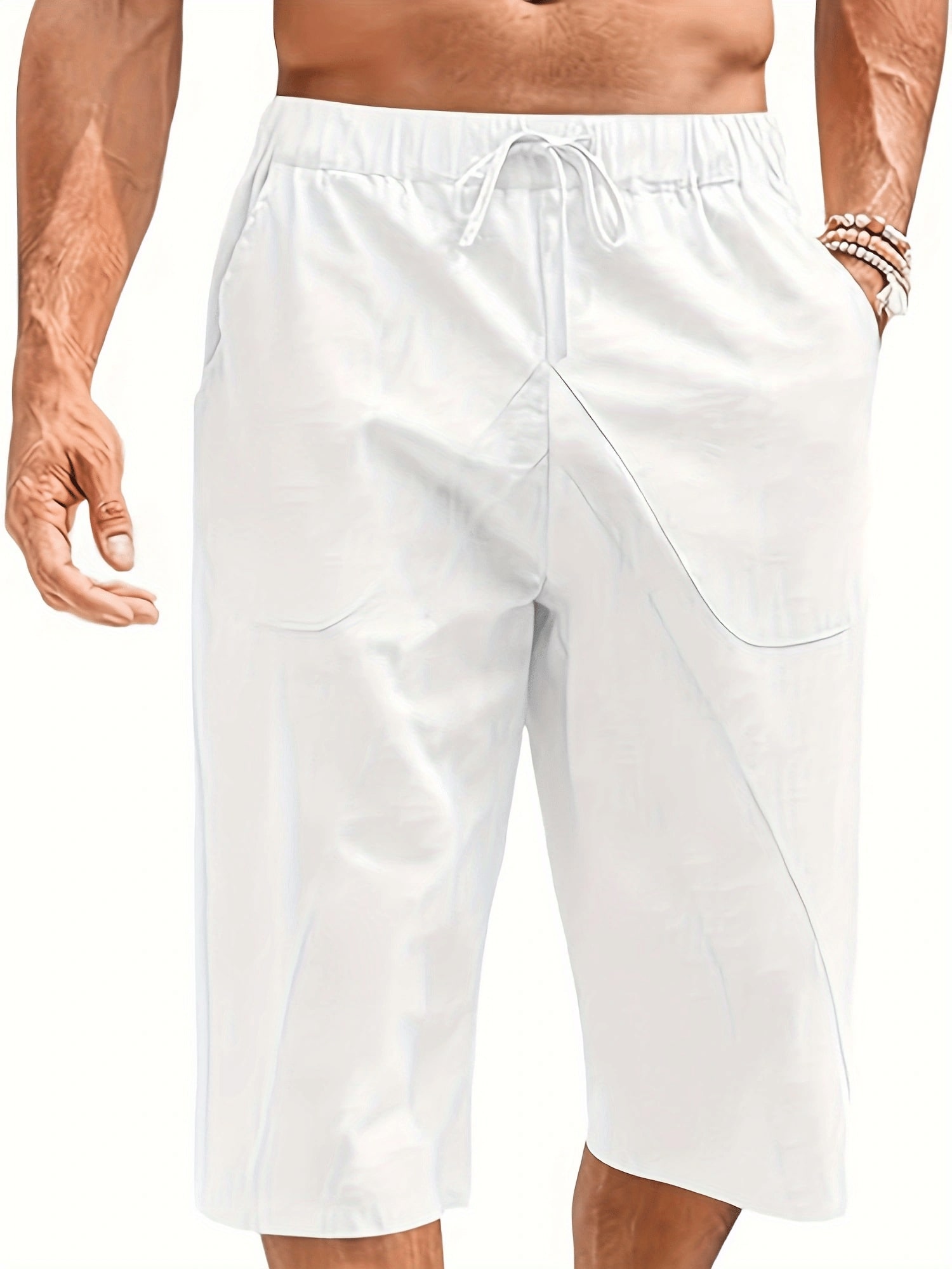 Men Linen Shorts