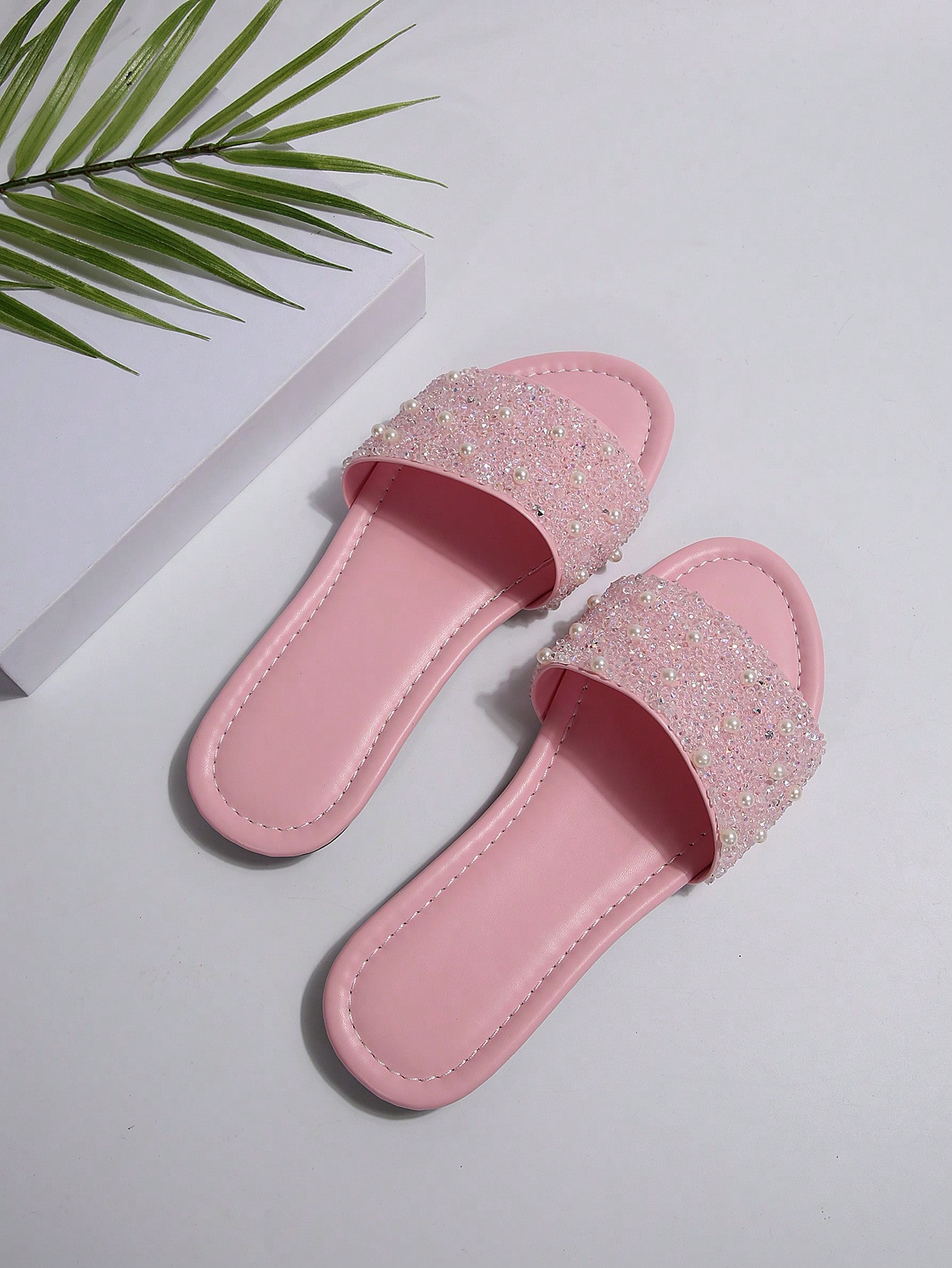 In Baby Pink Women Flat Sandals